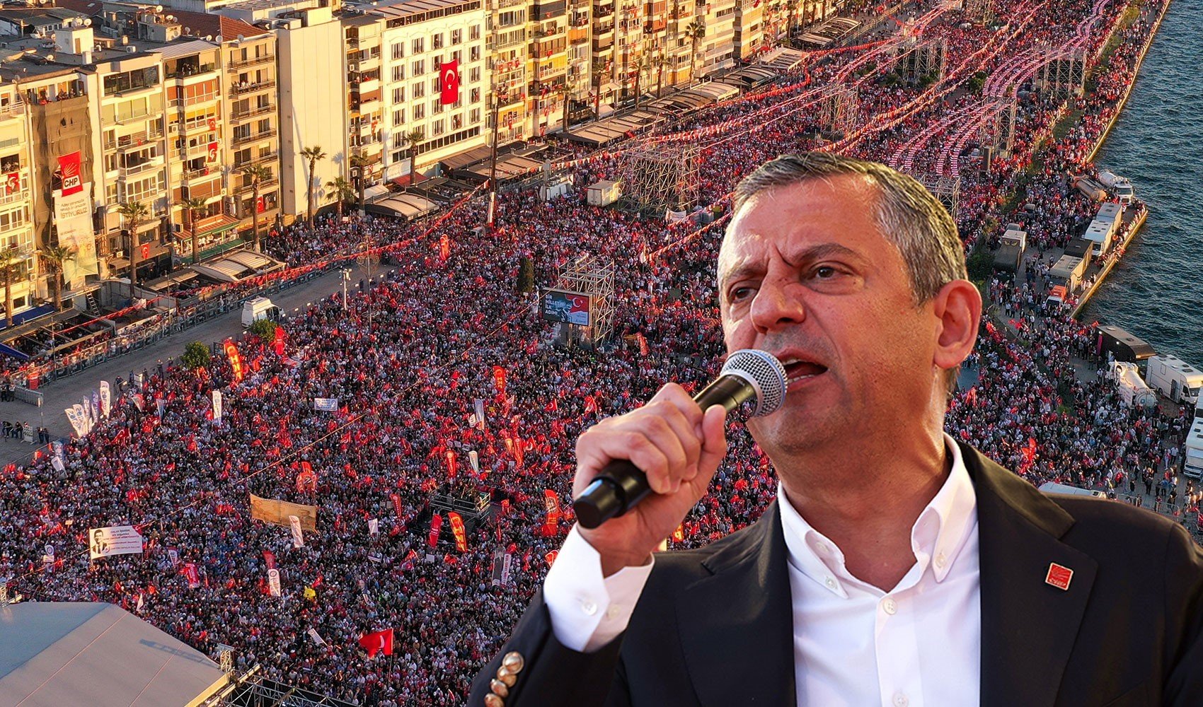 CHP'nin İzmir mitingine kaç kişi katıldı? Özgür Özel '2 milyon' dedi, Emniyet ve AKP'ye göre rakam çok farklı
