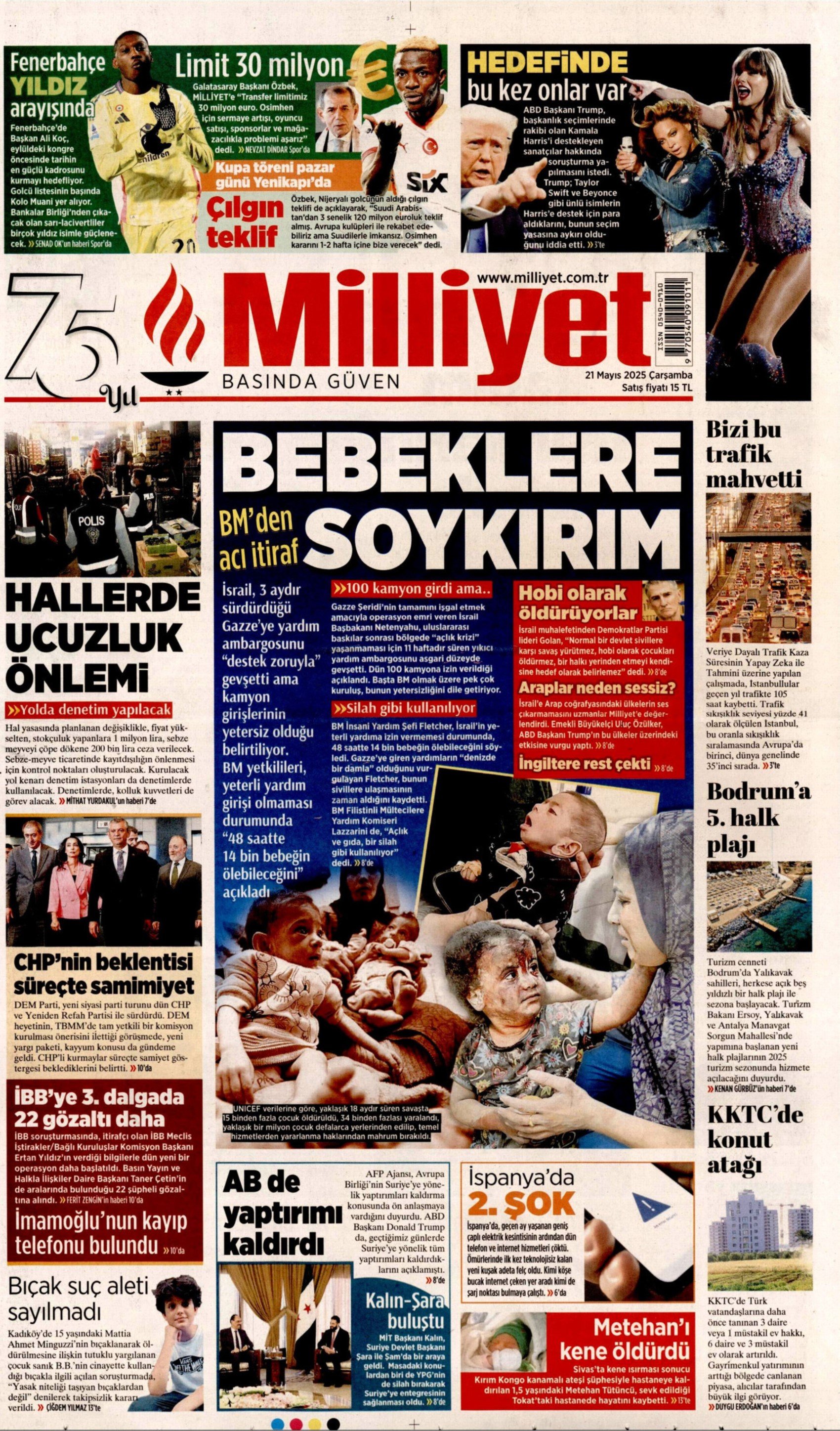 21 Mayıs 2025 gazete manşetleri: Gazeteler, İBB'ye yönelik 3. dalga operasyonunu nasıl gördü?