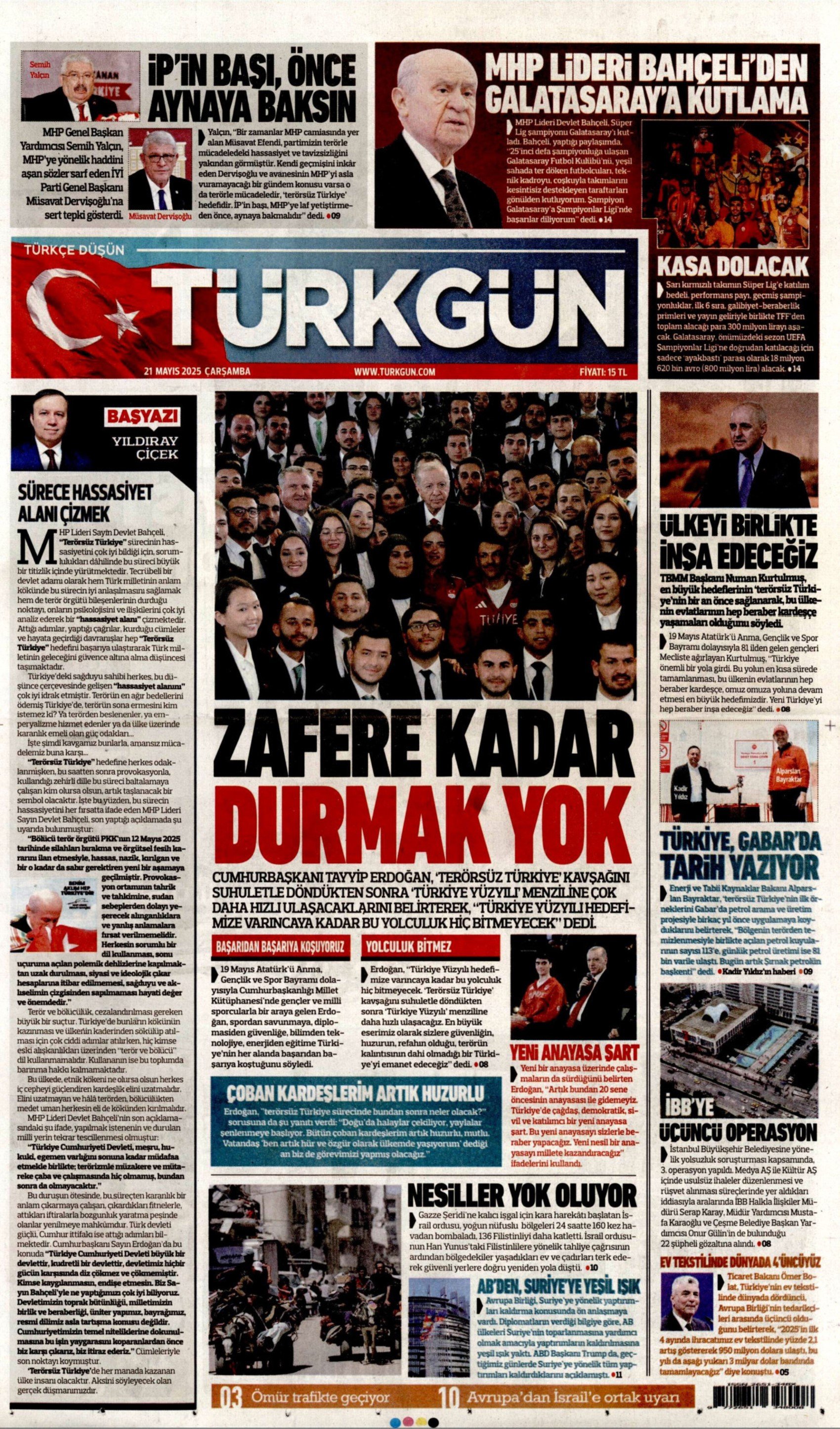 21 Mayıs 2025 gazete manşetleri: Gazeteler, İBB'ye yönelik 3. dalga operasyonunu nasıl gördü?