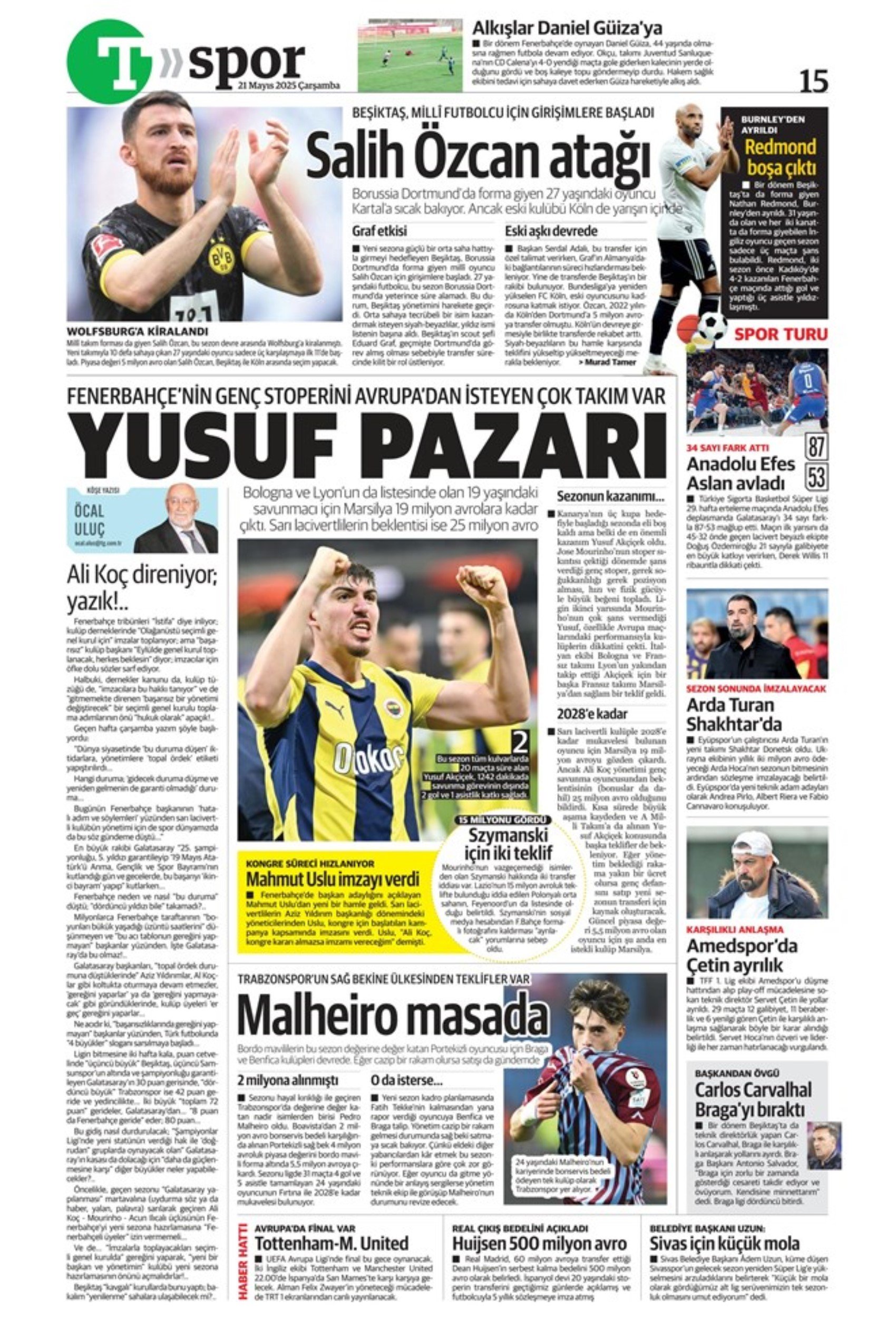 Sporda günün manşetleri... Transferde Leroy Sane yarışı: 10 numaraya De Bruyne