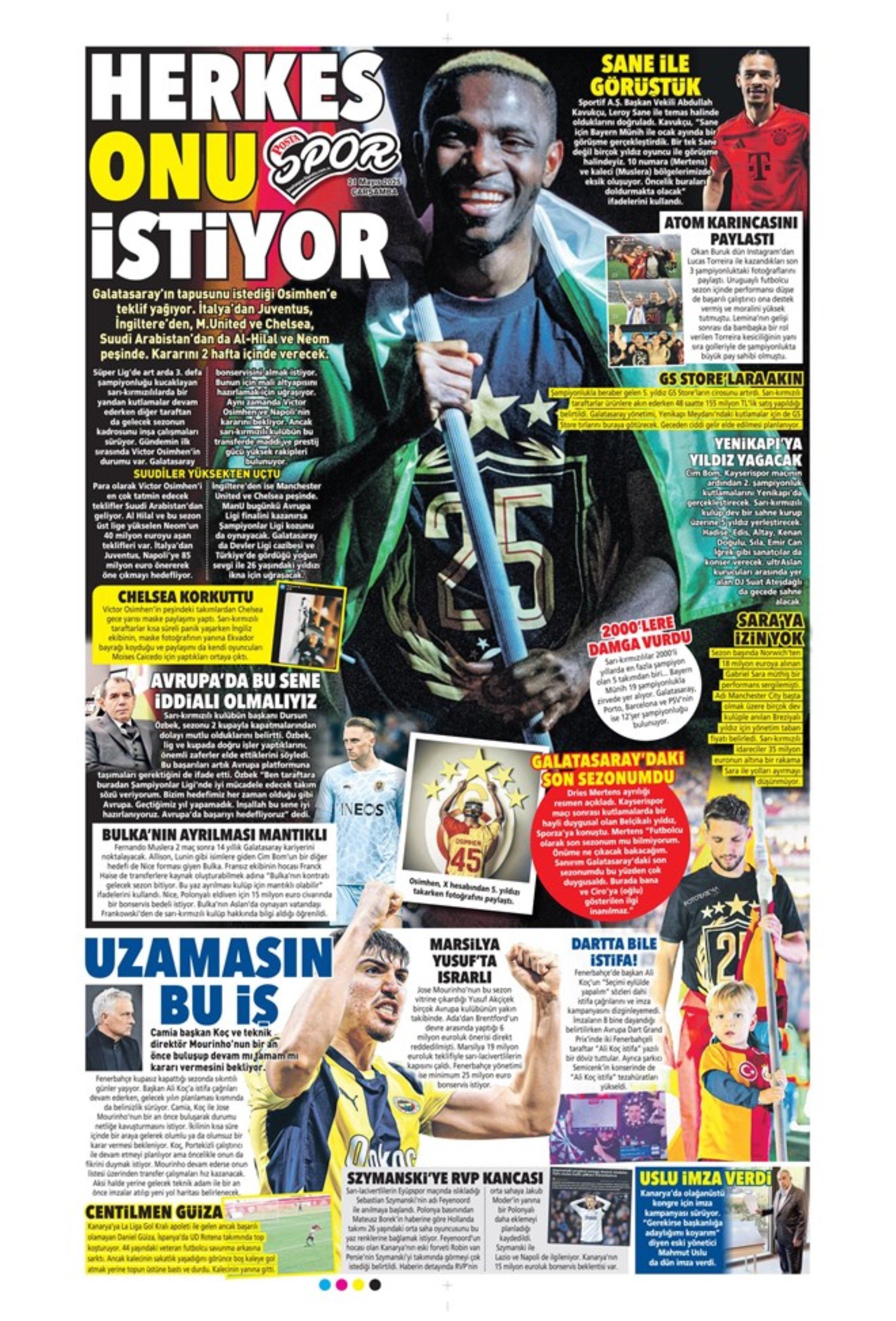 Sporda günün manşetleri... Transferde Leroy Sane yarışı: 10 numaraya De Bruyne