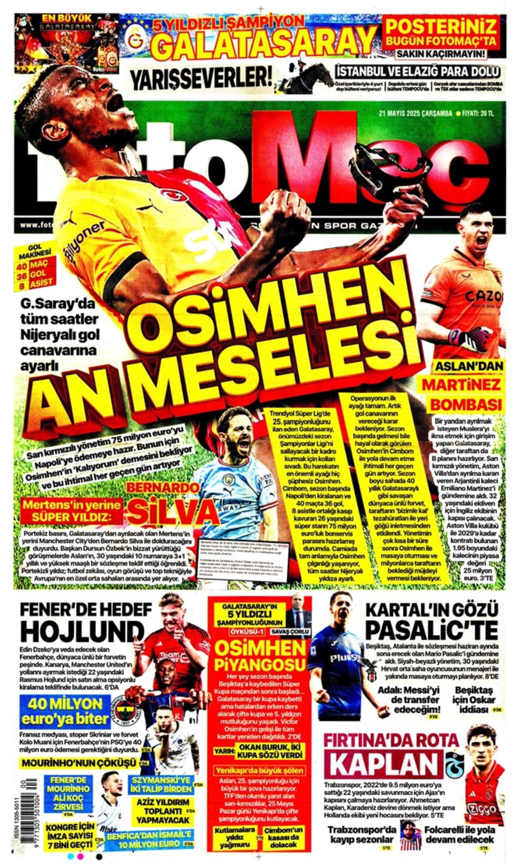 Sporda günün manşetleri... Transferde Leroy Sane yarışı: 10 numaraya De Bruyne