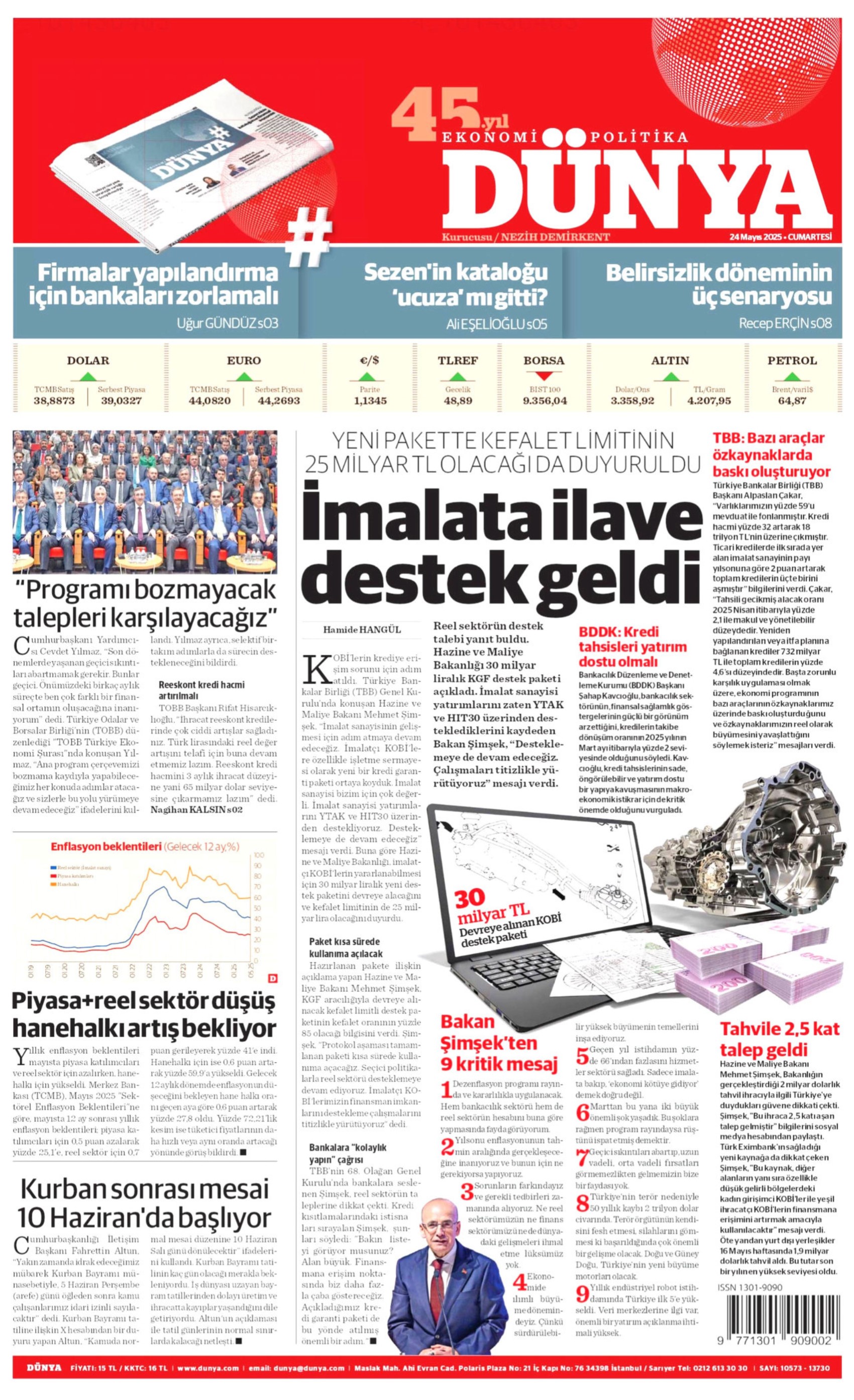 24 Mayıs 2025 gazete manşetleri: Operasyonlar İBB’ye faturası ekonomiye
