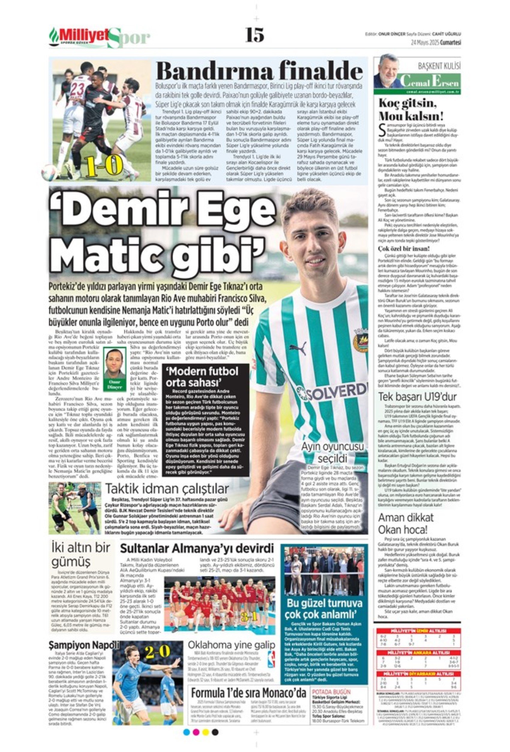 Sporda günün manşetleri: Aziz Yıldırım- Ali Koç zirvesinden öne çıkanlar! Adaylık bilmecesi