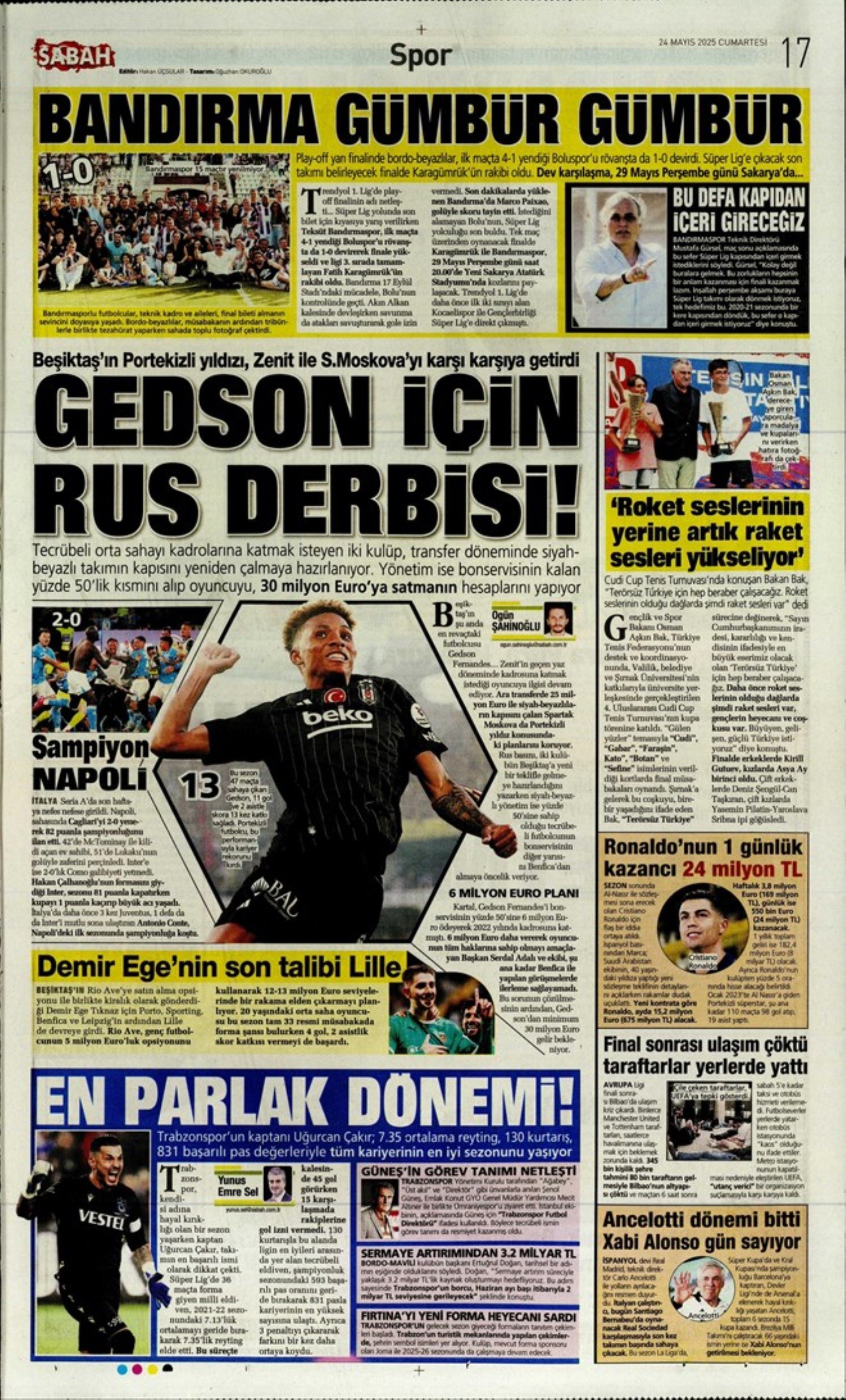 Sporda günün manşetleri: Aziz Yıldırım- Ali Koç zirvesinden öne çıkanlar! Adaylık bilmecesi