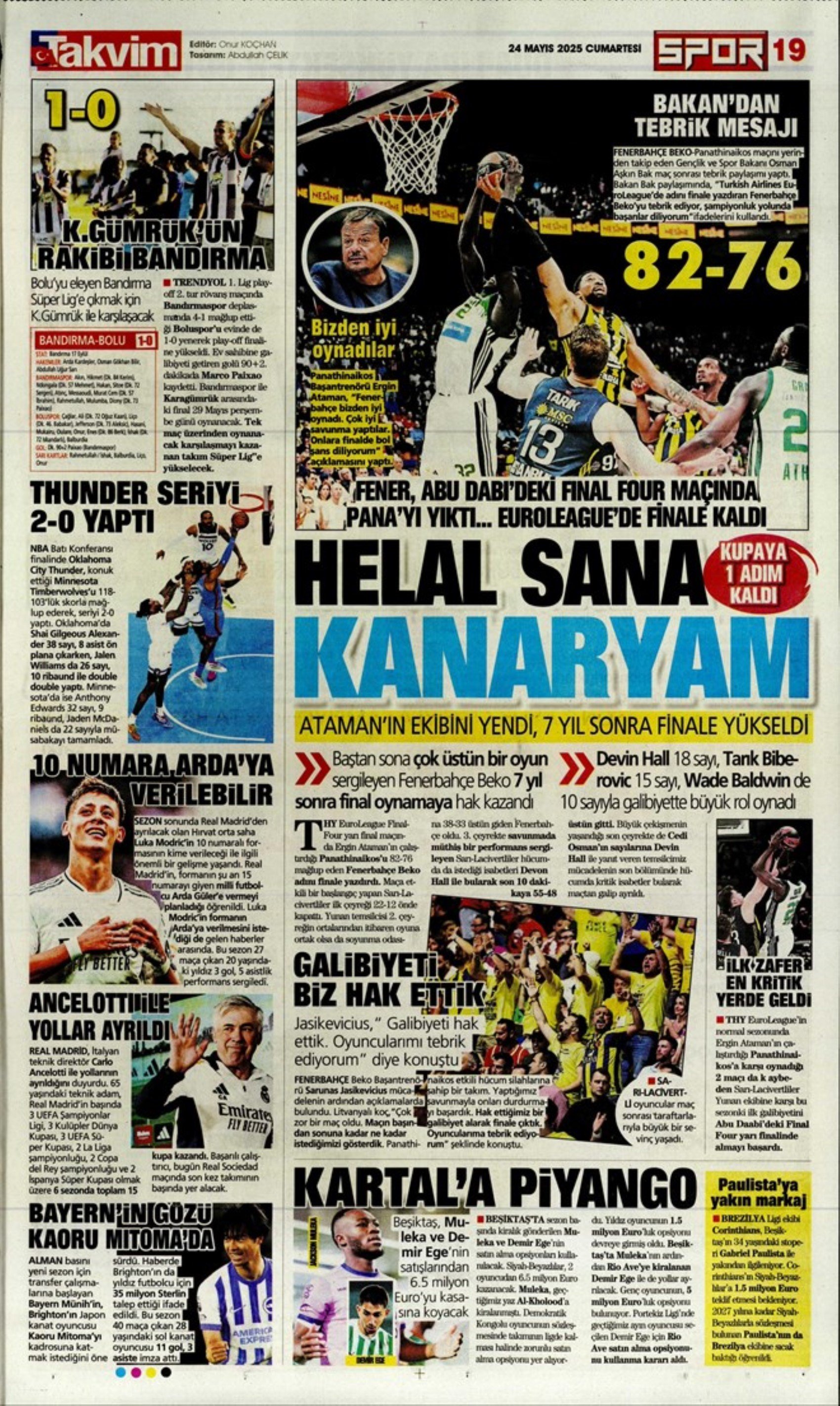 Sporda günün manşetleri: Aziz Yıldırım- Ali Koç zirvesinden öne çıkanlar! Adaylık bilmecesi