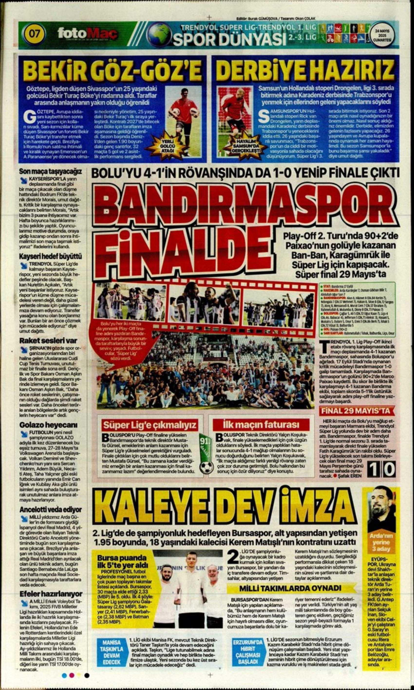 Sporda günün manşetleri: Aziz Yıldırım- Ali Koç zirvesinden öne çıkanlar! Adaylık bilmecesi