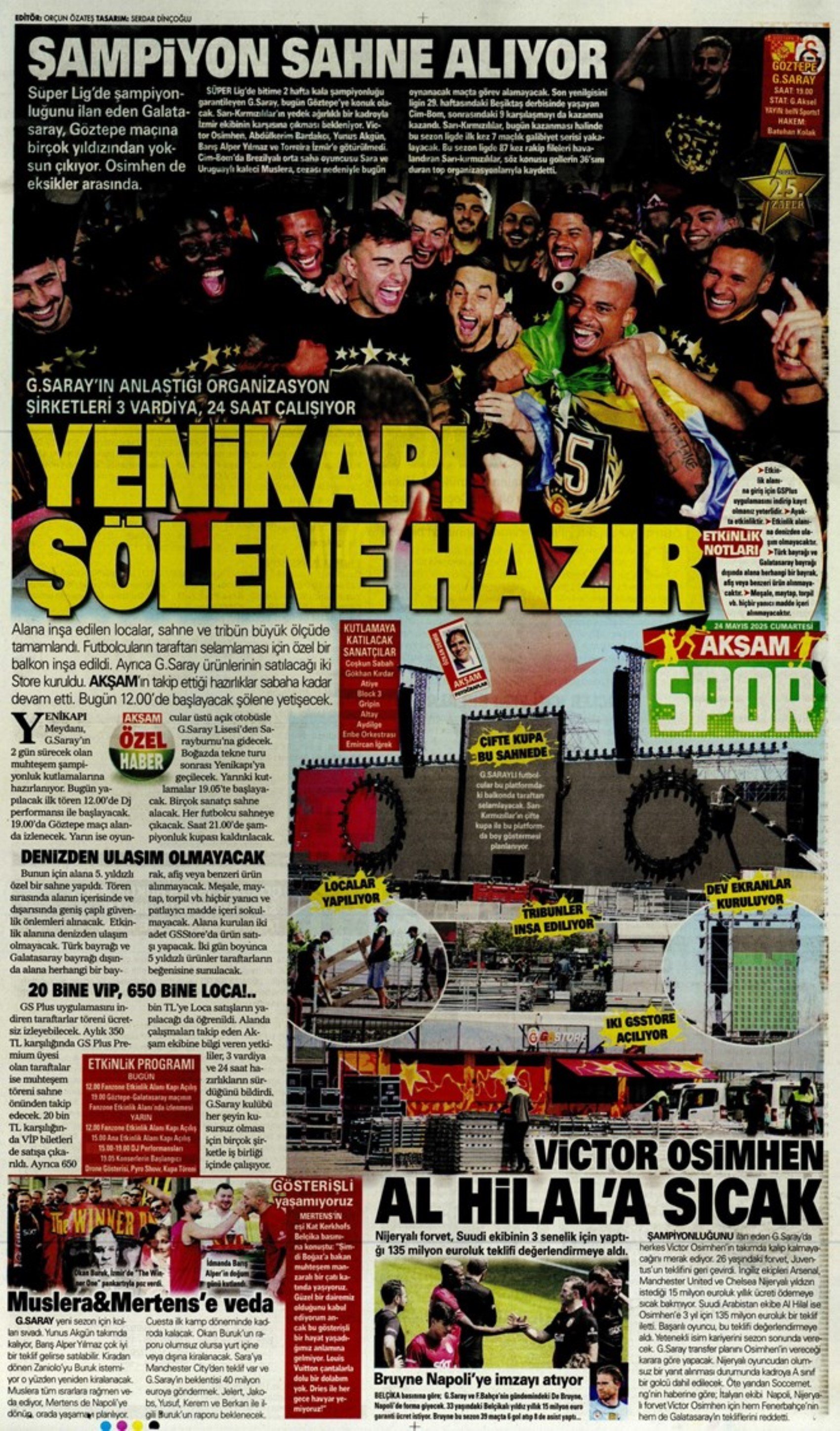 Sporda günün manşetleri: Aziz Yıldırım- Ali Koç zirvesinden öne çıkanlar! Adaylık bilmecesi