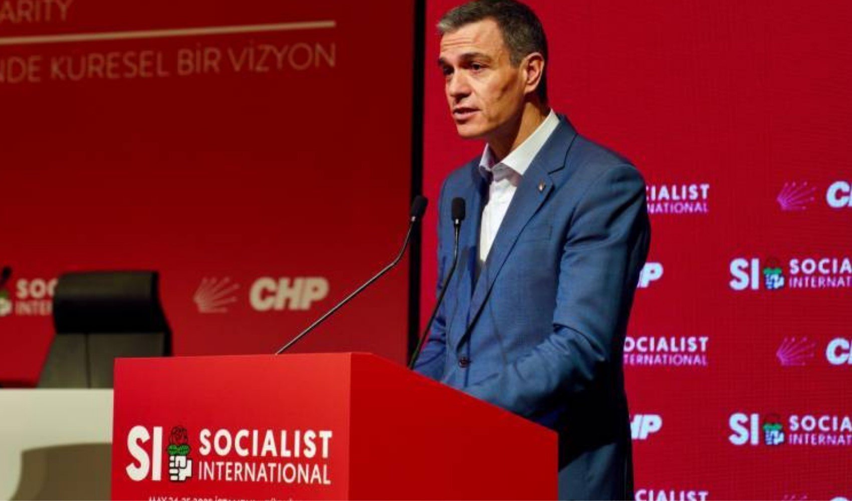 İspanya Başbakanı Sanchez Sosyalist Enternasyonal Konsey toplantısında konuştu: İmamoğlu ayrıntısı dikkat çekti