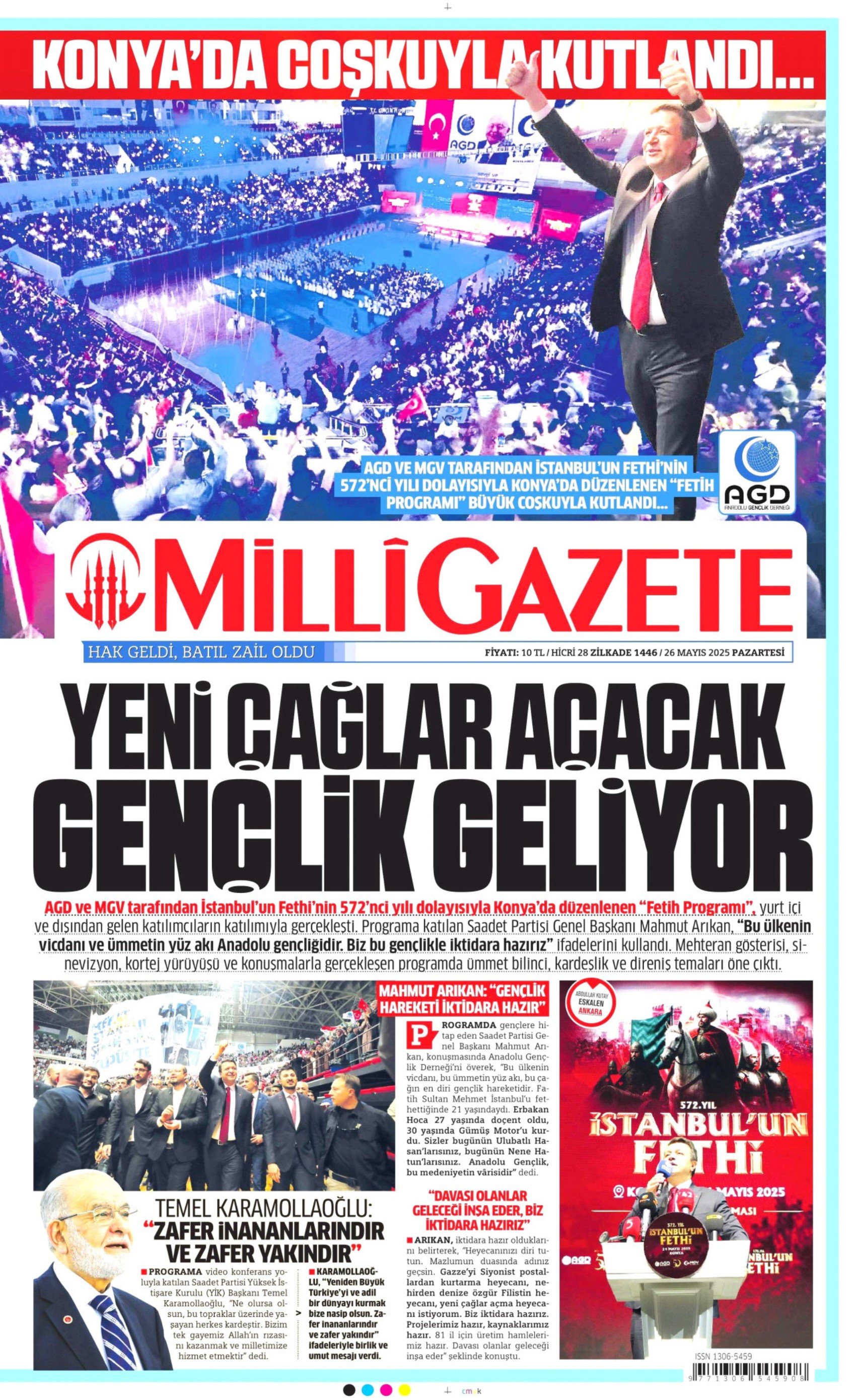 26 Mayıs 2025 gazete manşetleri