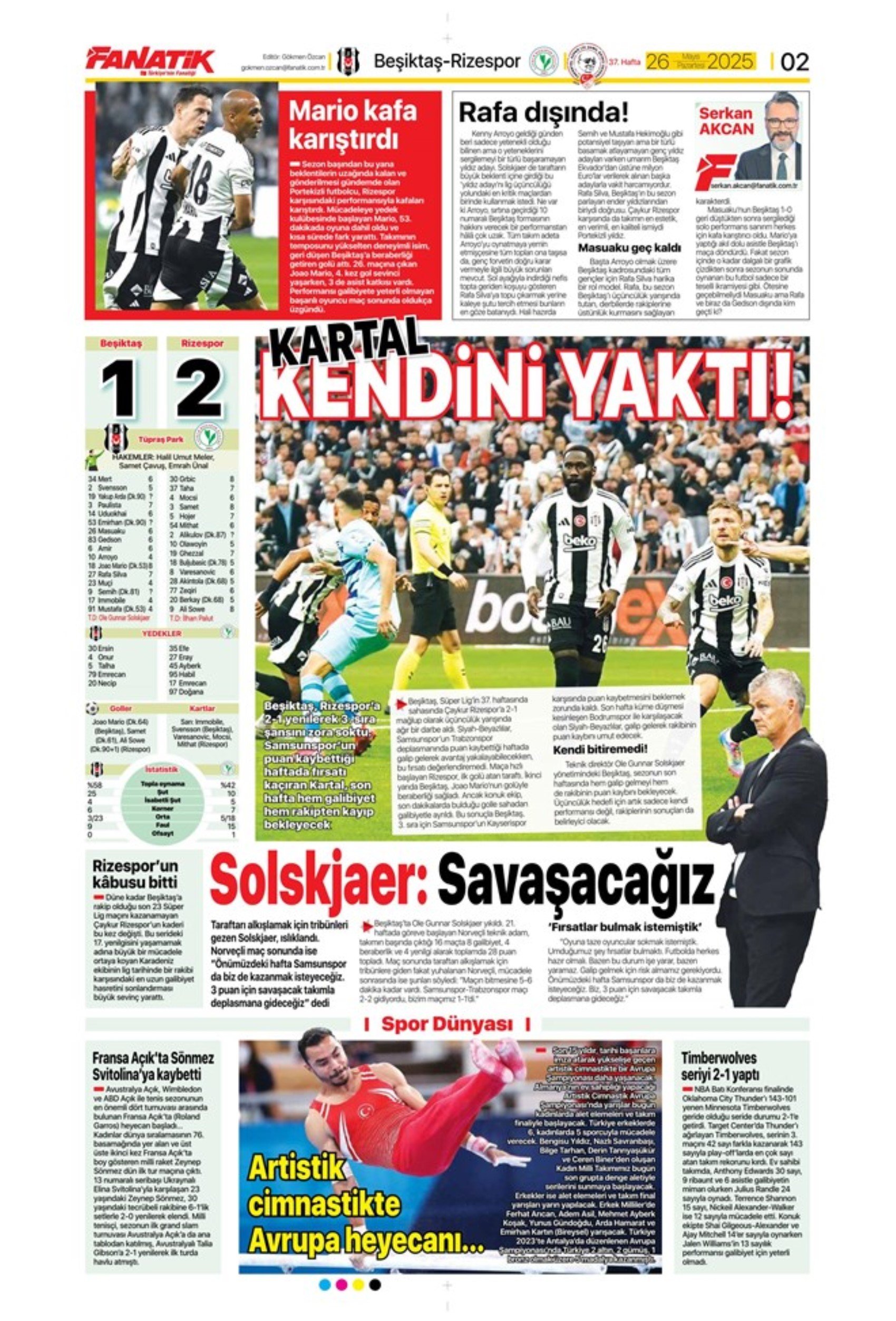 Sporda günün manşetleri: Fenerbahçe ve Galatasaray'da şampiyonluk coşkusu