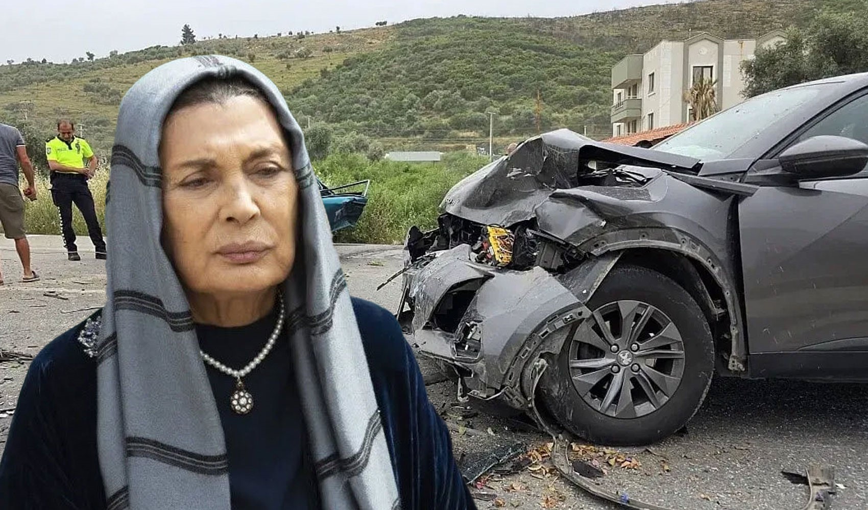 Usta oyuncu Şerif Sezer trafik kazası geçirdi! Aracı hurdaya döndü...