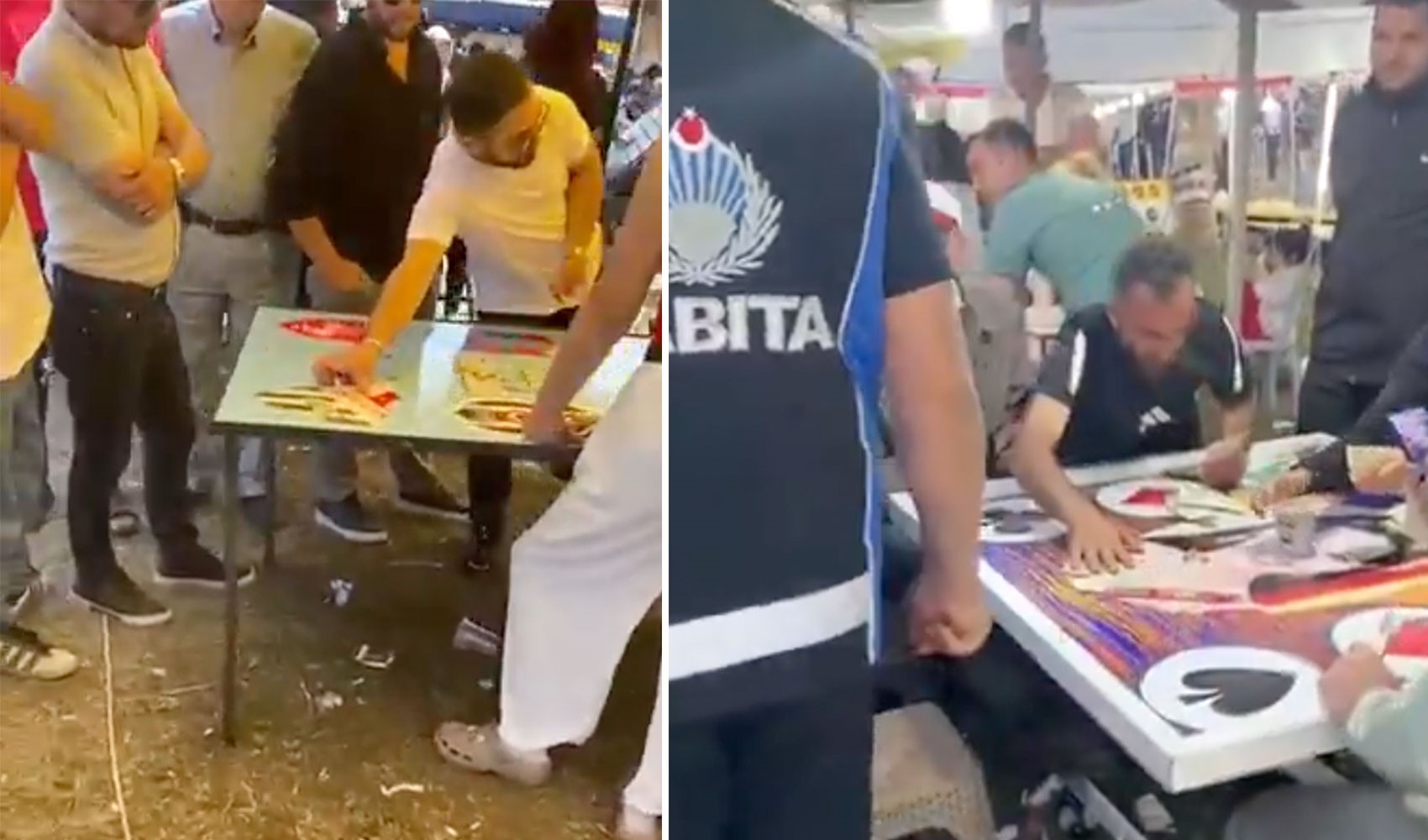 AKP'li belediyenin 'festival' etkinliğinde kumar görüntüleri! Zabıtalara rağmen...