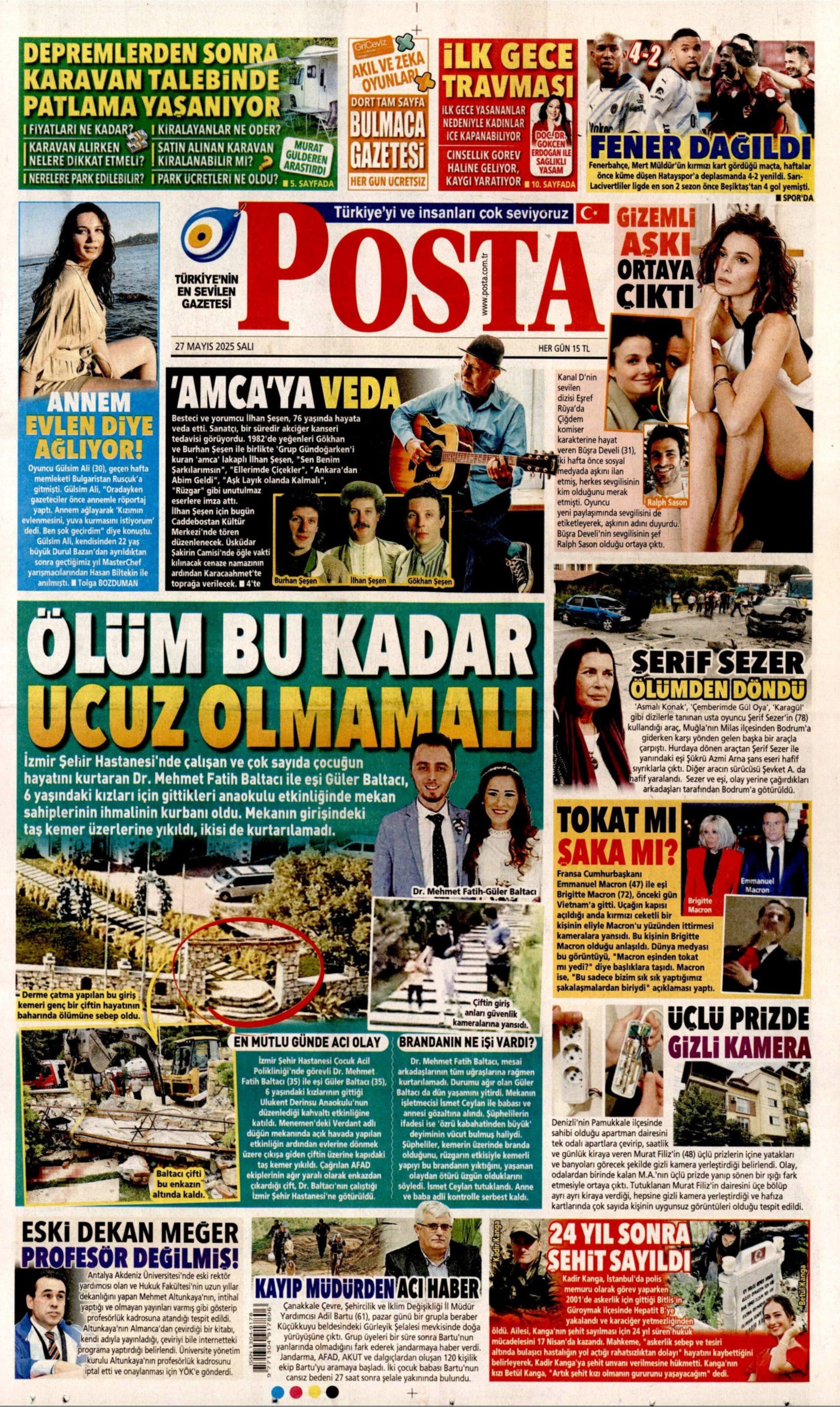 27 Mayıs 2025 gazete manşetleri