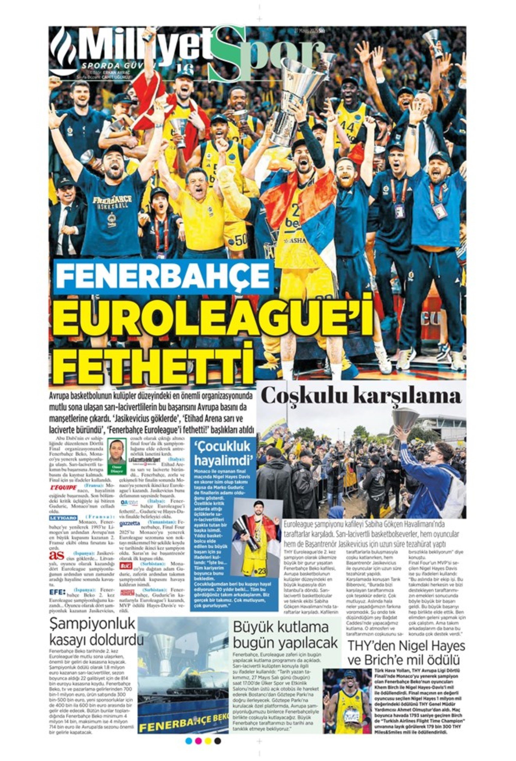 Sporda günün manşetleri: 'Mourinho galiba gidici'
