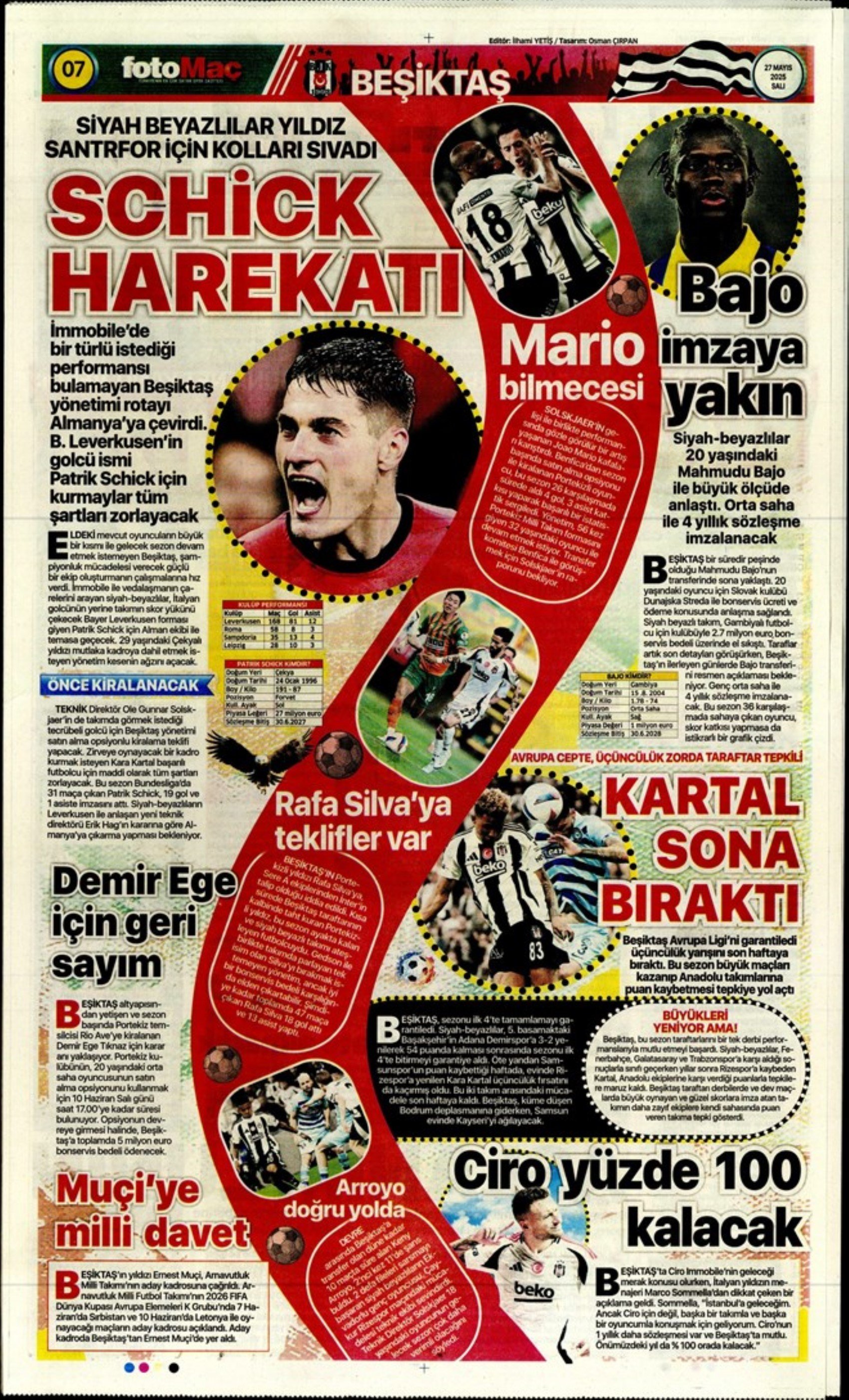 Sporda günün manşetleri: 'Mourinho galiba gidici'