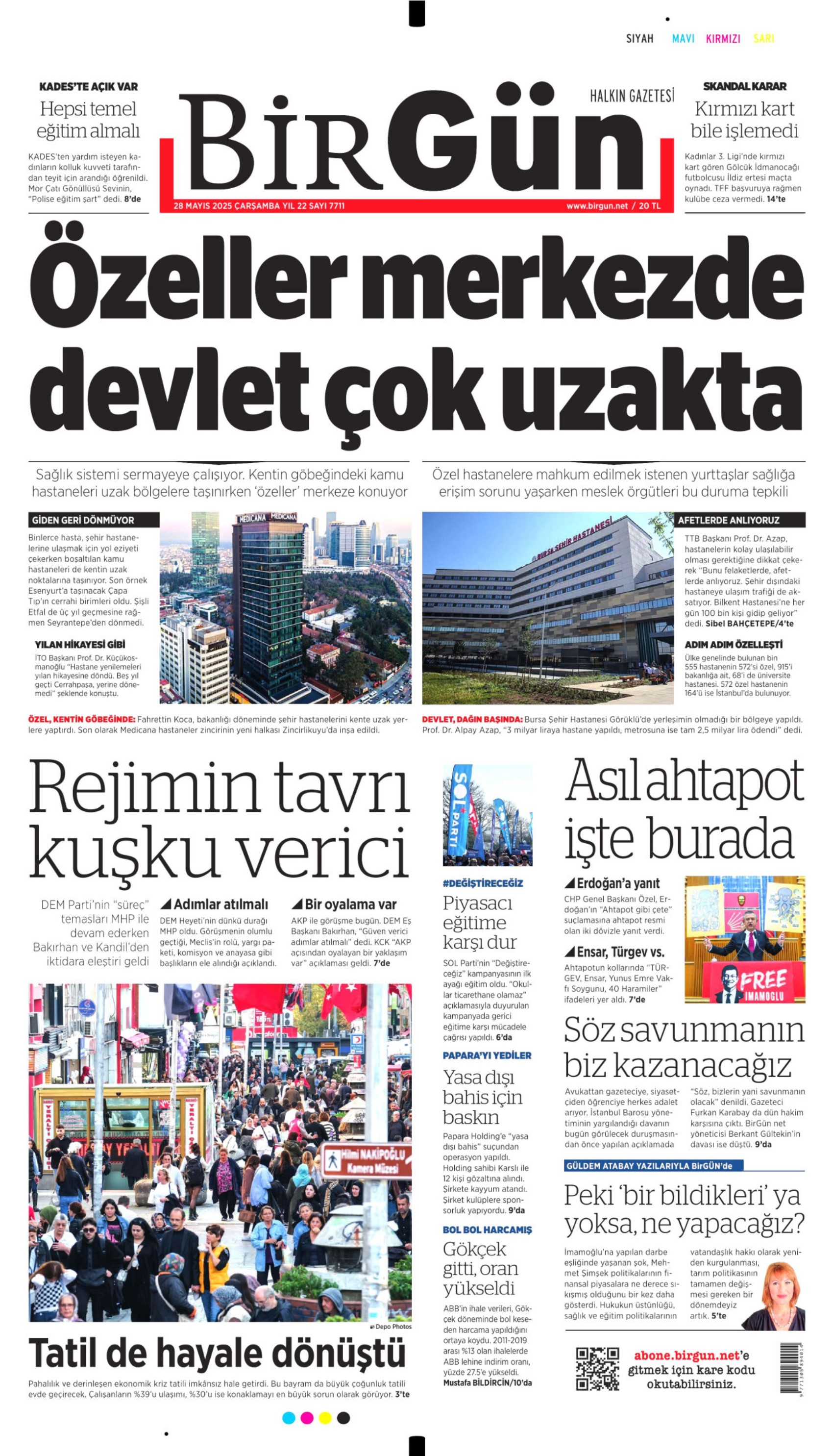 28 Mayıs 2025 gazete manşetleri: Özel, Erdoğan'a ahtapotu gösterdi, gazeteler nasıl gördü?