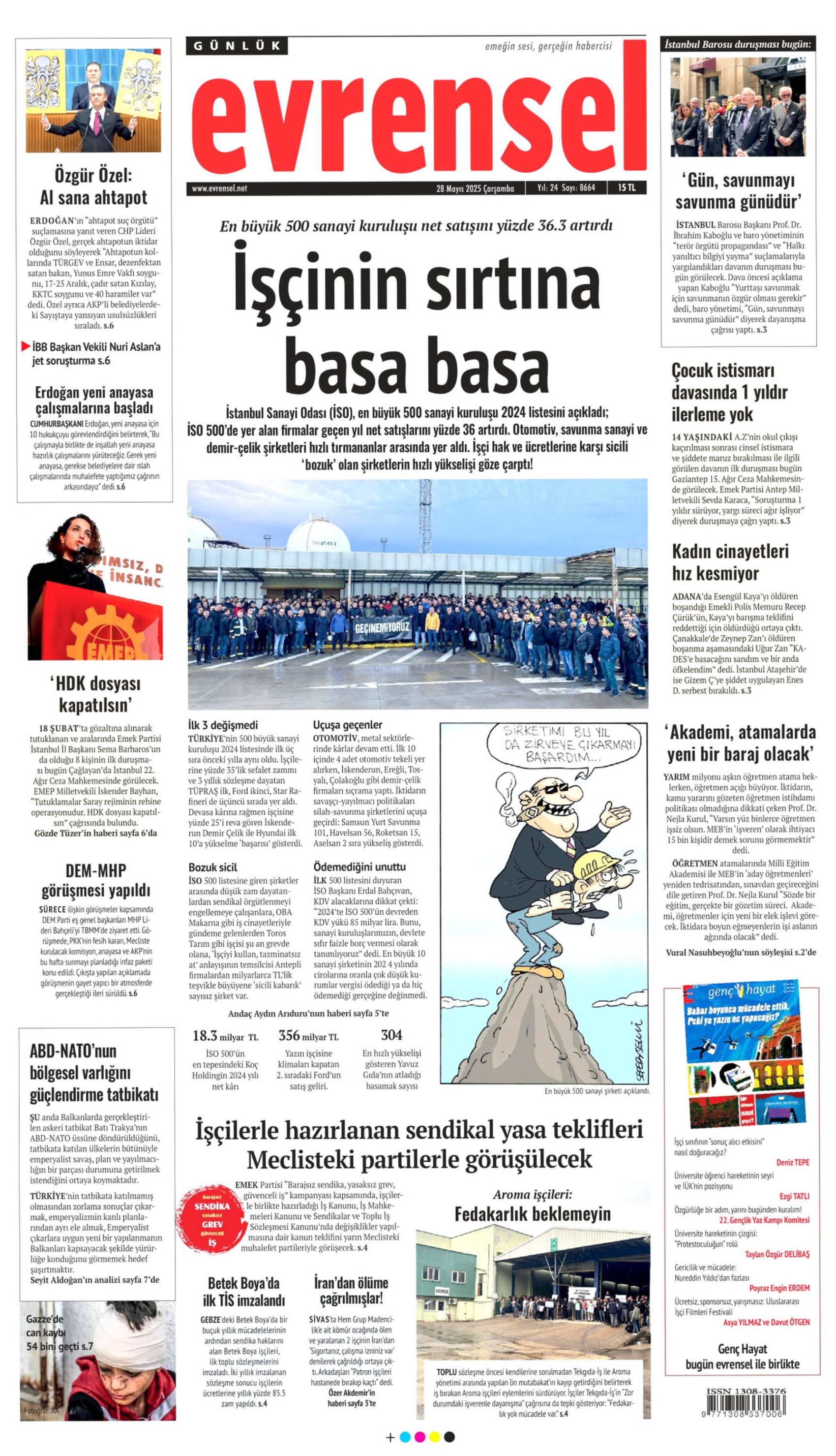 28 Mayıs 2025 gazete manşetleri: Özel, Erdoğan'a ahtapotu gösterdi, gazeteler nasıl gördü?