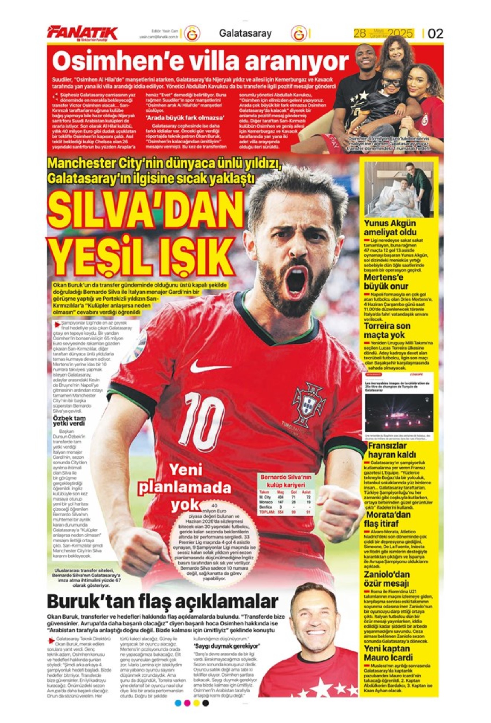 Sporda günün manşetleri... Osimhen'den Galatasaray'a kötü haber: İmzayı attı