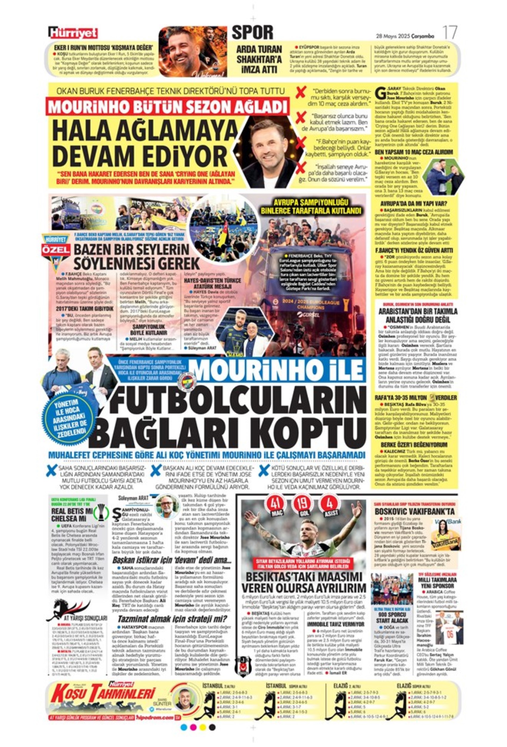 Sporda günün manşetleri... Osimhen'den Galatasaray'a kötü haber: İmzayı attı