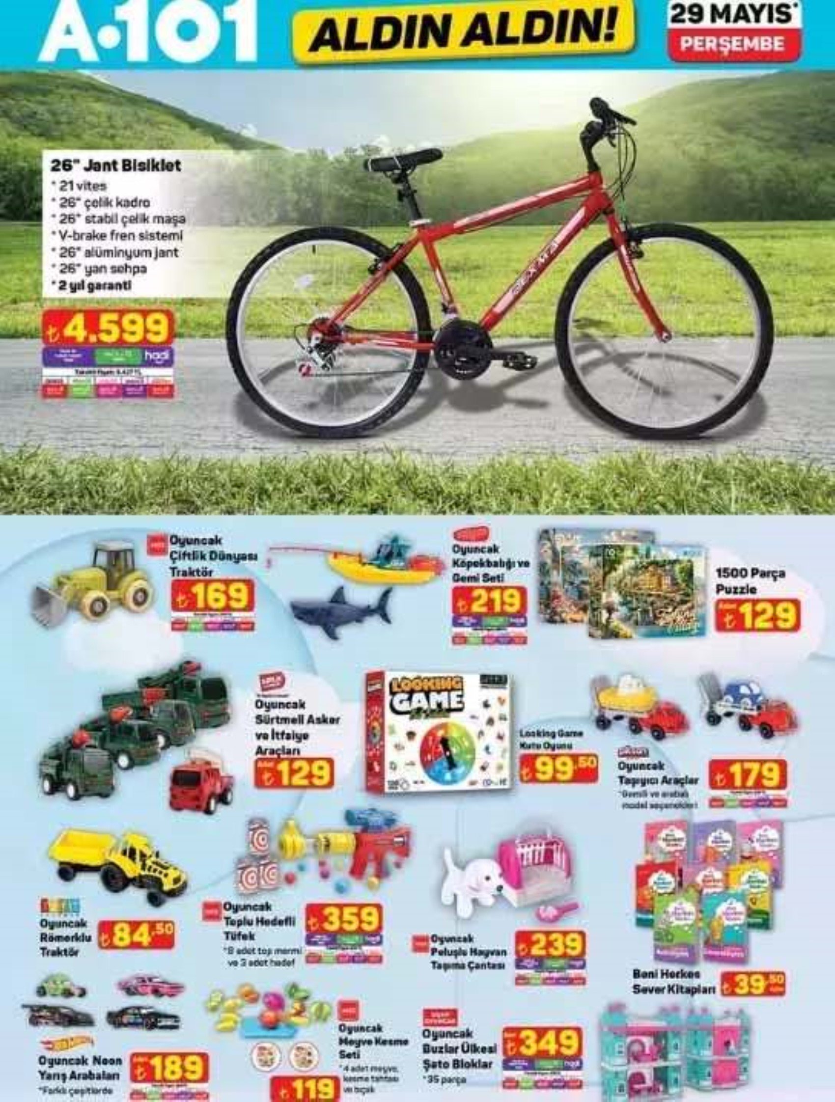 Bugün satışta! A101 29 Mayıs kataloğu yayımlandı! Bu hafta hangi ürünler satışa çıkıyor? Perşembe günü indirimde neler var?