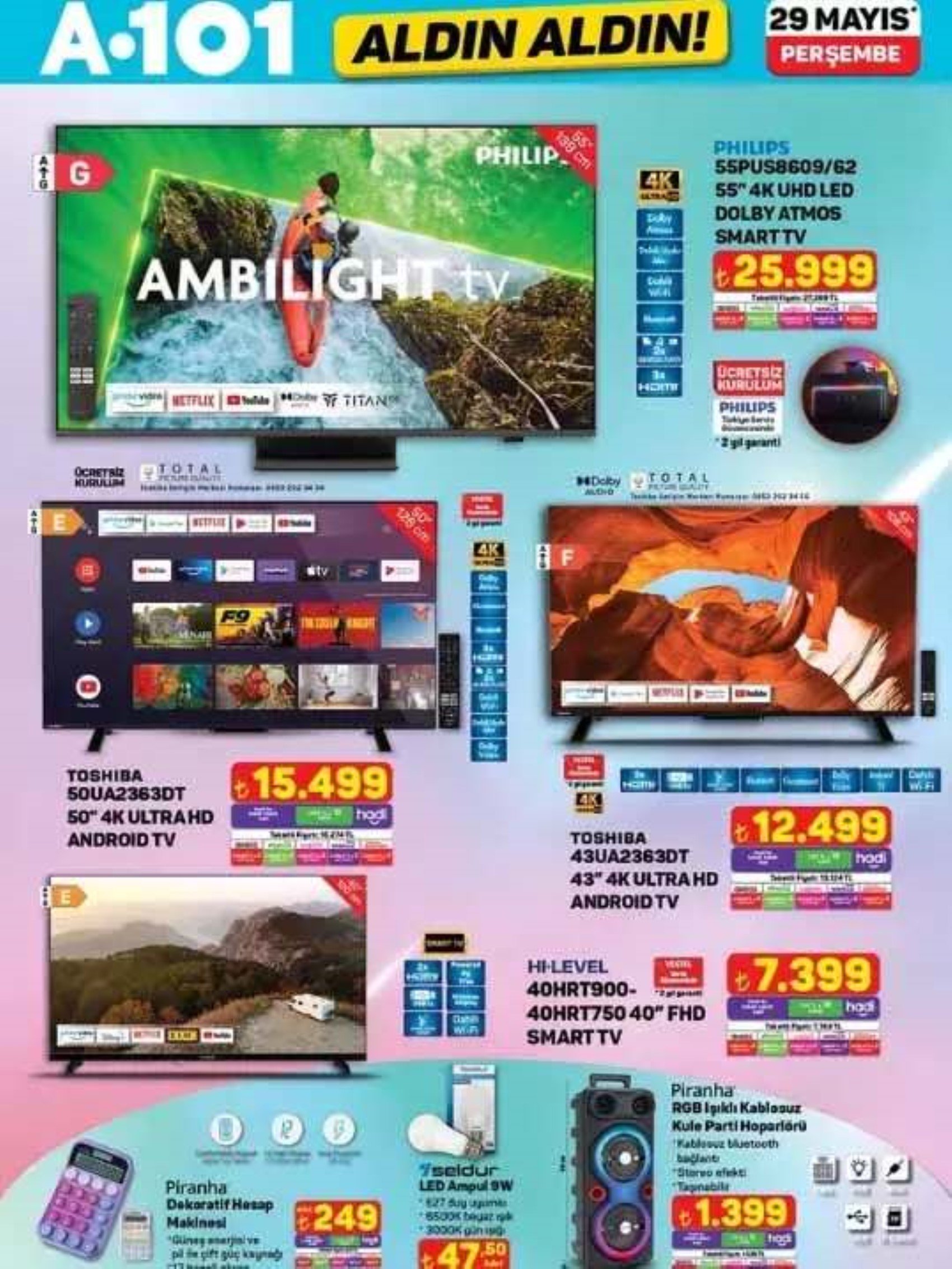 Bugün satışta! A101 29 Mayıs kataloğu yayımlandı! Bu hafta hangi ürünler satışa çıkıyor? Perşembe günü indirimde neler var?