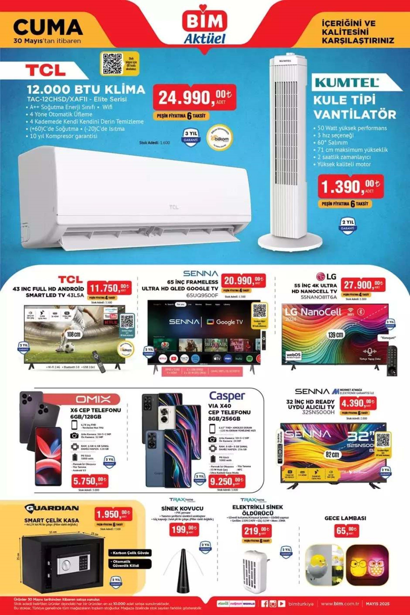 Bugün satışta! BİM 30 Mayıs 2025 Aktüel kataloğu yayımlandı! 30 Mayıs Cuma günü hangi ürünler geliyor? İndirimde neler var?