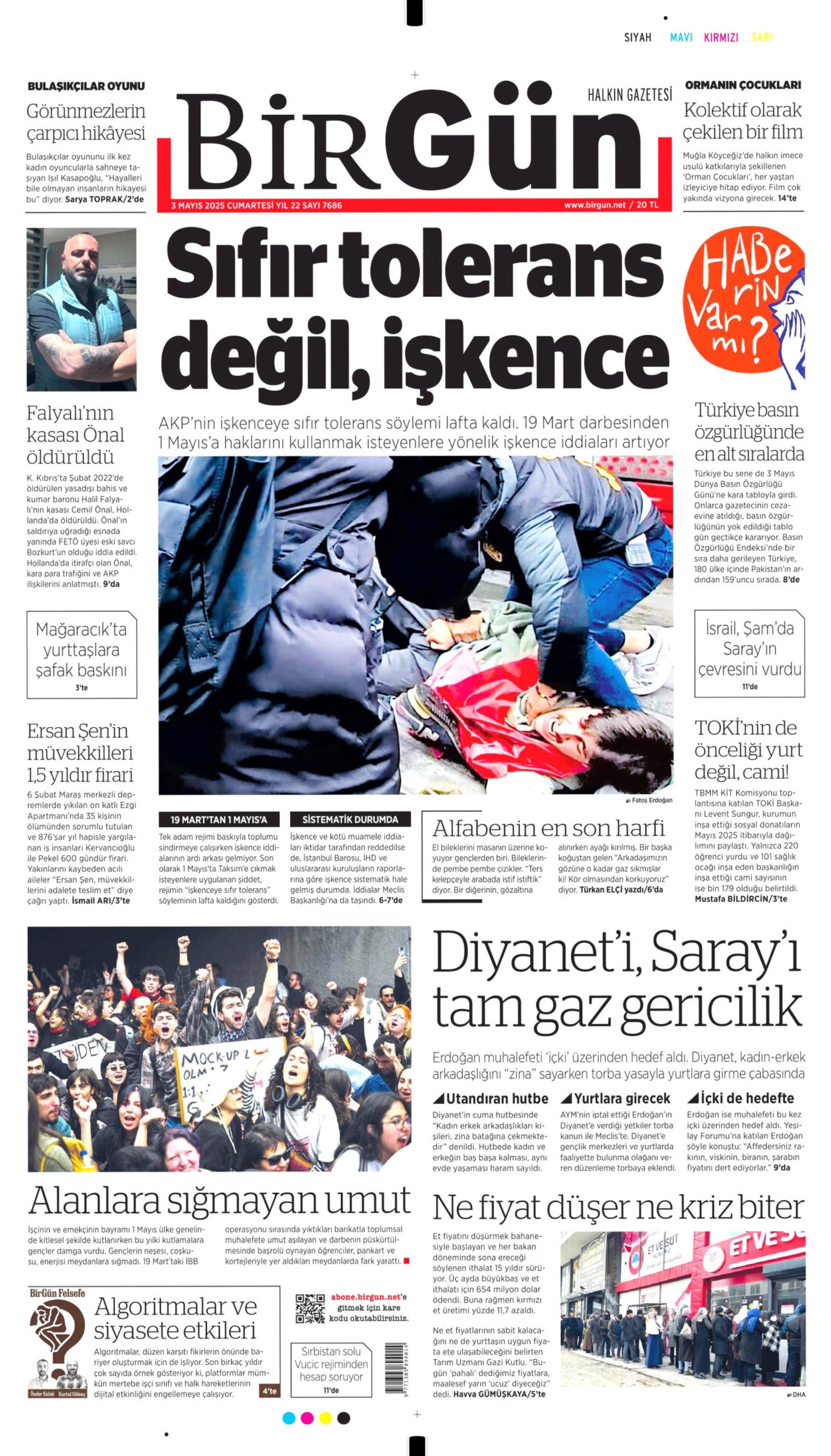 3 Mayıs 2025 gazete manşetleri