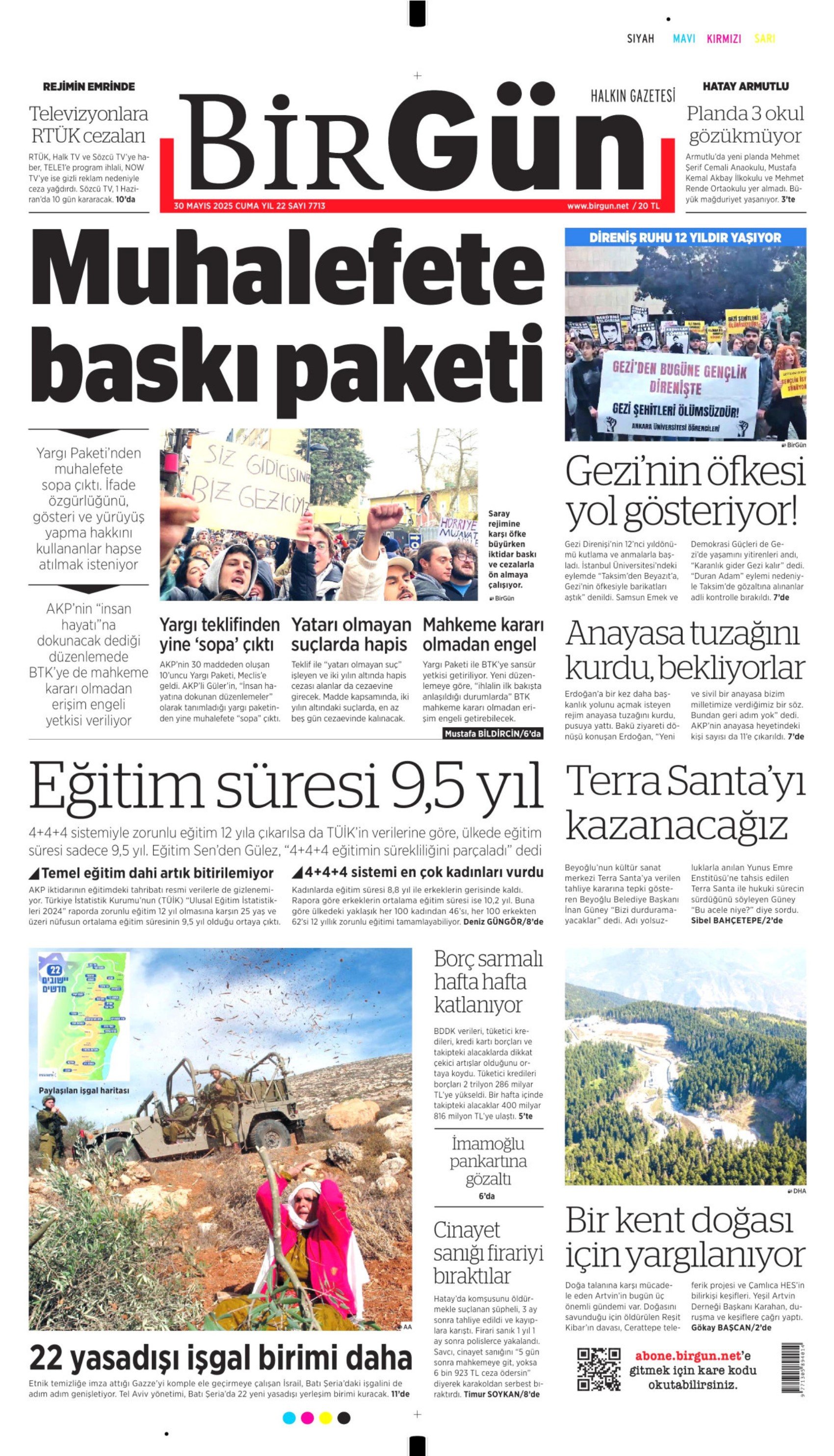 30 Mayıs gazete manşetleri: İktidar medyasının gündeminde yeni anayasa var