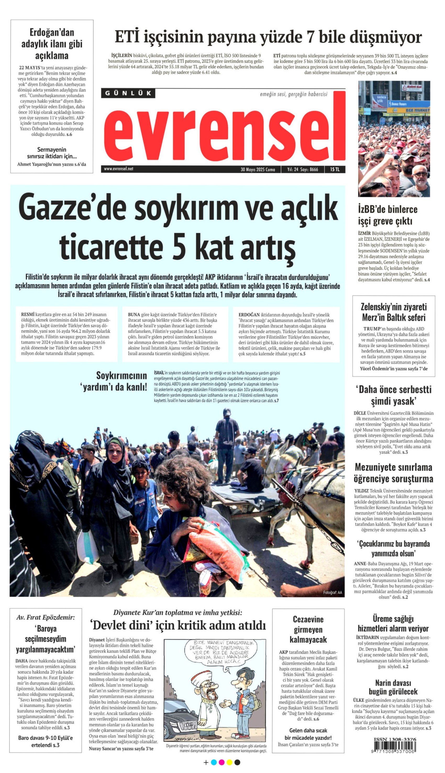 30 Mayıs gazete manşetleri: İktidar medyasının gündeminde yeni anayasa var