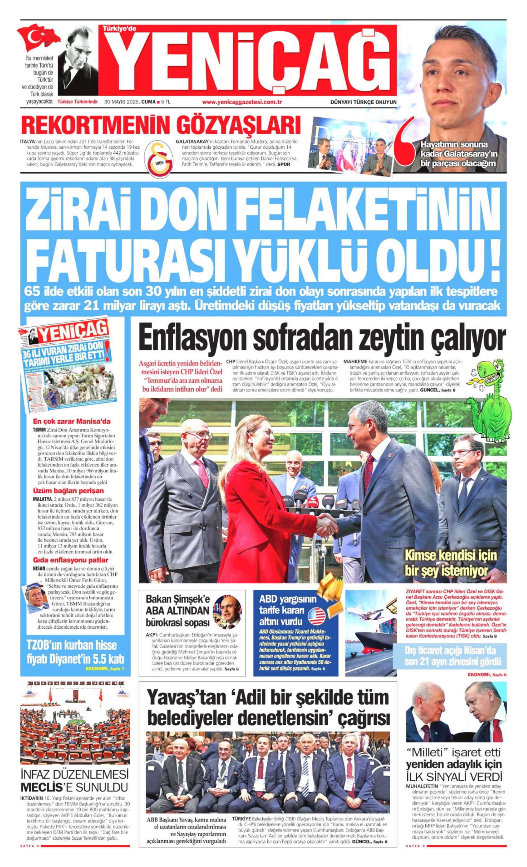 30 Mayıs gazete manşetleri: İktidar medyasının gündeminde yeni anayasa var