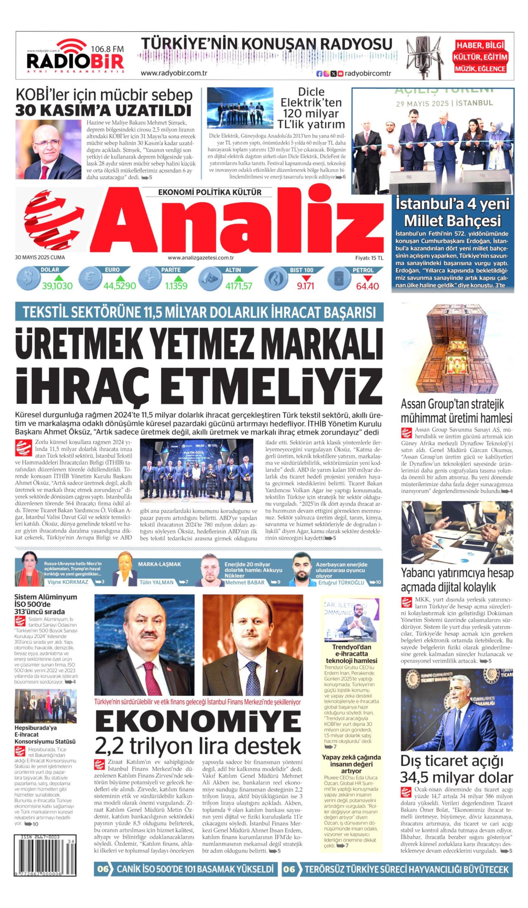 30 Mayıs gazete manşetleri: İktidar medyasının gündeminde yeni anayasa var