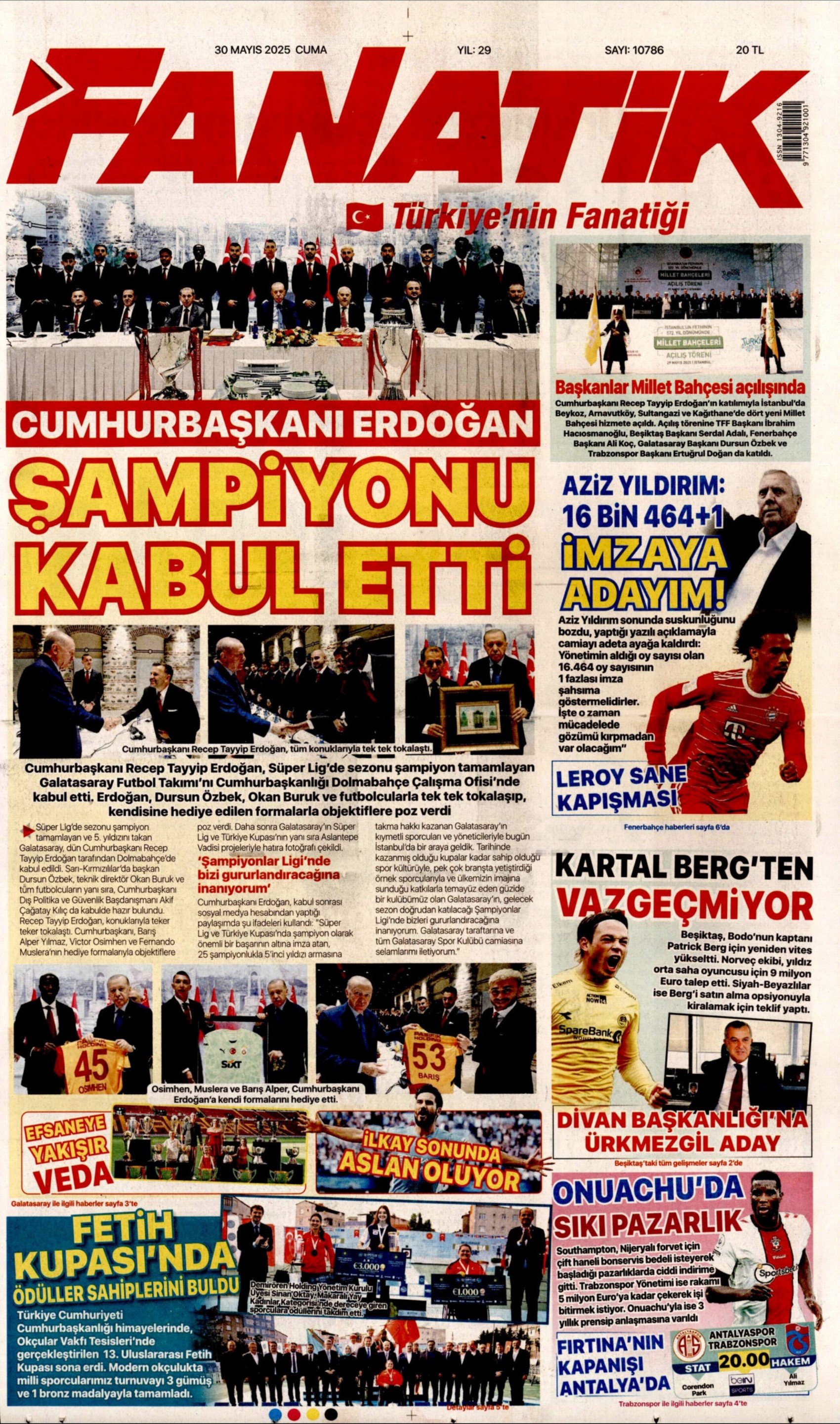 30 Mayıs gazete manşetleri: İktidar medyasının gündeminde yeni anayasa var