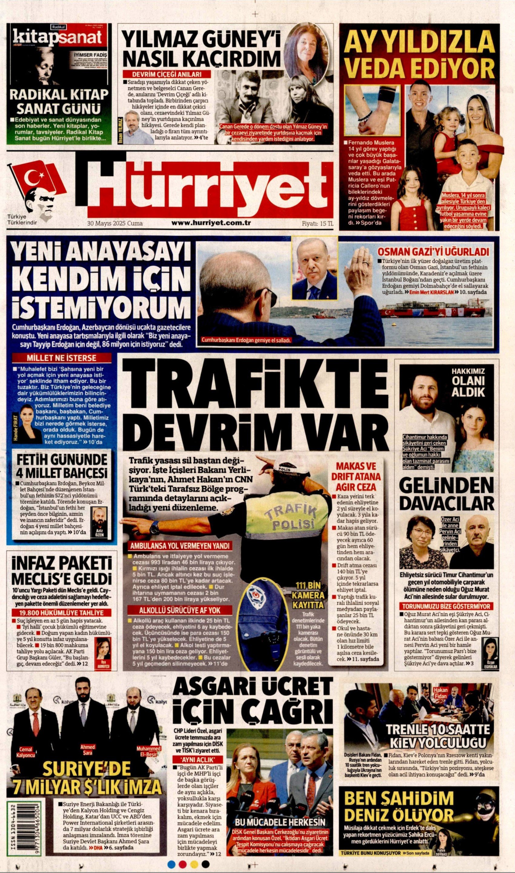 30 Mayıs gazete manşetleri: İktidar medyasının gündeminde yeni anayasa var