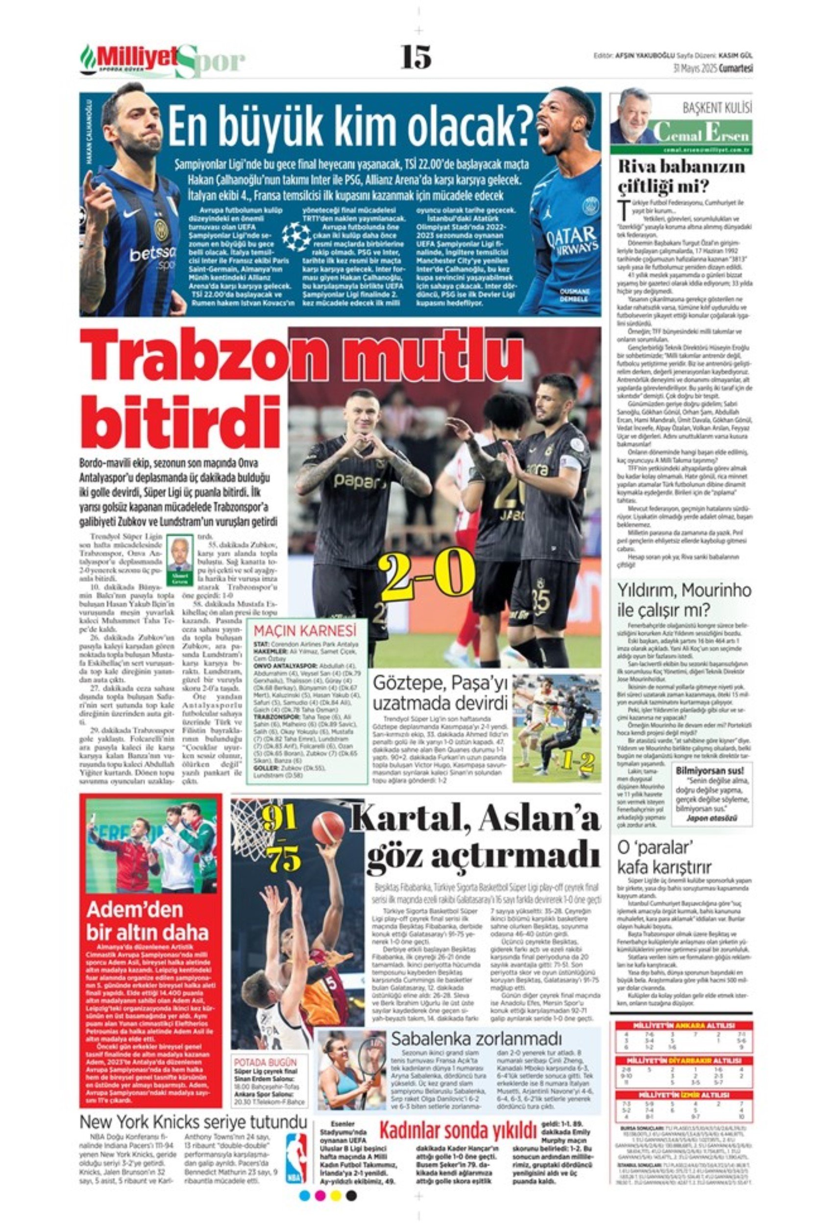 Sporda günün manşetleri... Fenerbahçe'de görülmemiş operasyon: Yıldırım için imza