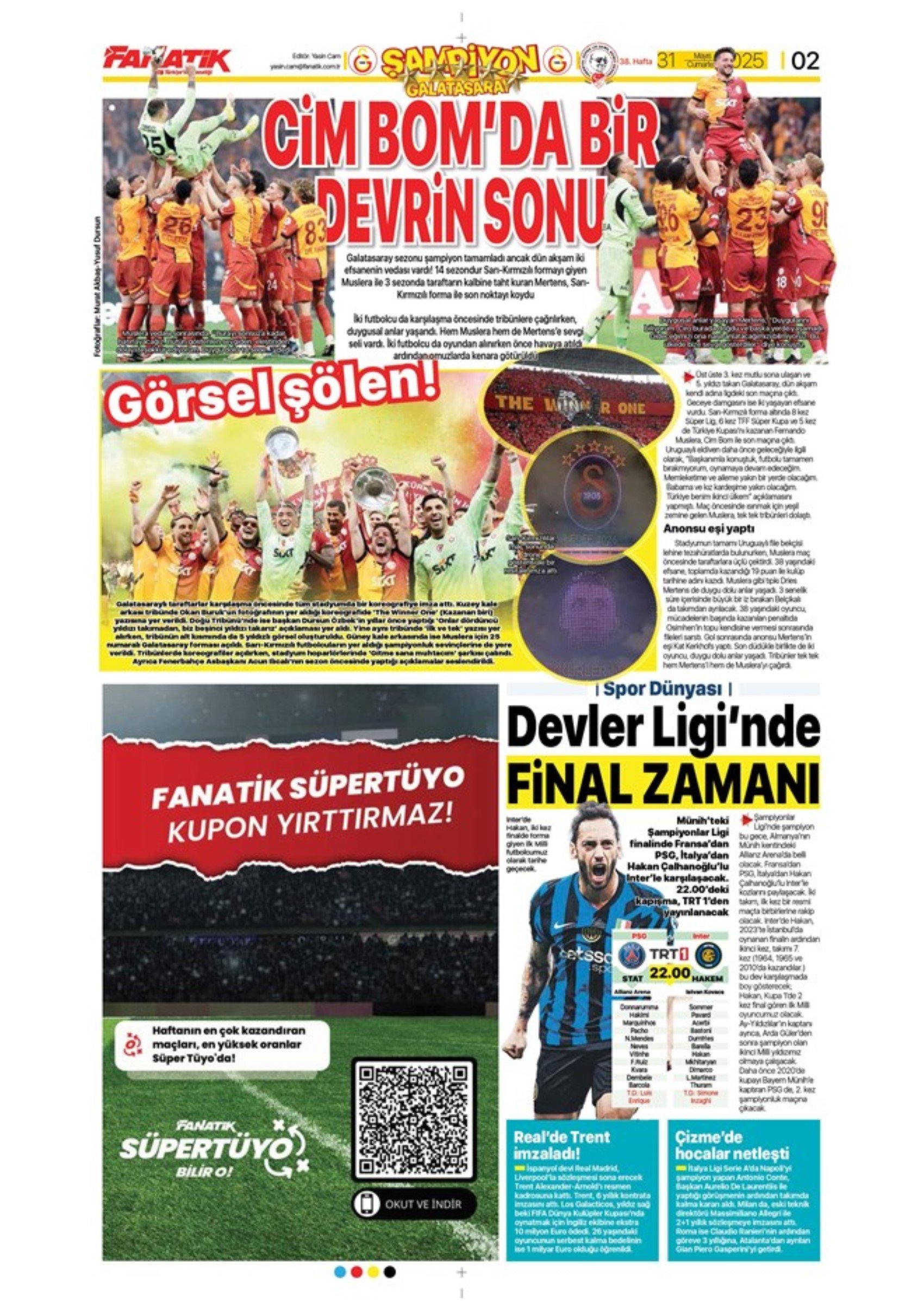 Sporda günün manşetleri... Fenerbahçe'de görülmemiş operasyon: Yıldırım için imza