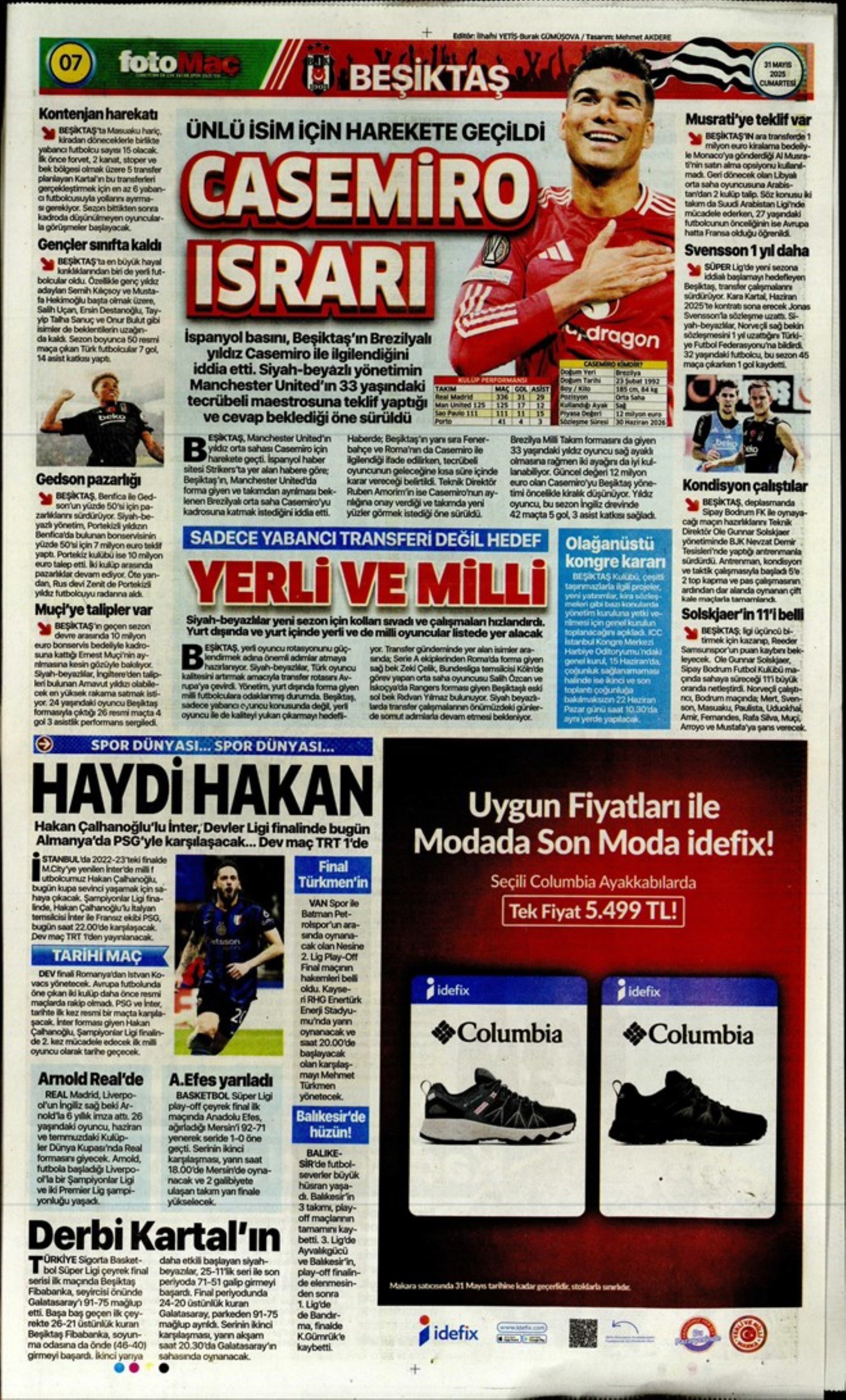 Sporda günün manşetleri... Fenerbahçe'de görülmemiş operasyon: Yıldırım için imza