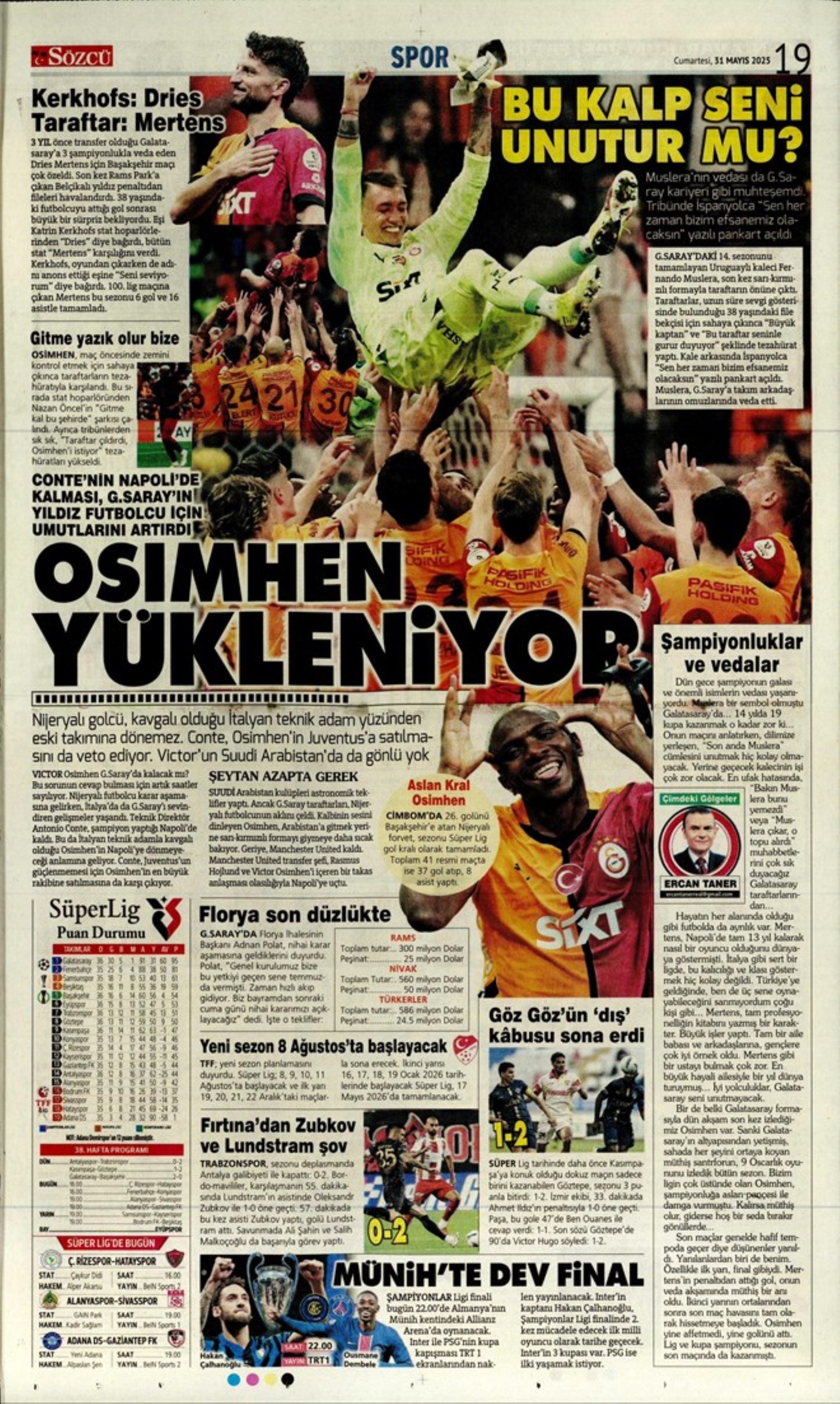 Sporda günün manşetleri... Fenerbahçe'de görülmemiş operasyon: Yıldırım için imza