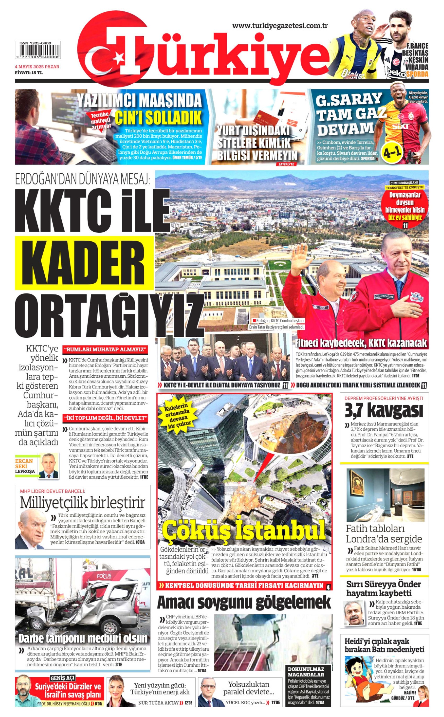 4 Mayıs 2025 gazete manşetleri: Sırrı Süreyya Önder hayatını kaybetti, gazeteler nasıl gördü?