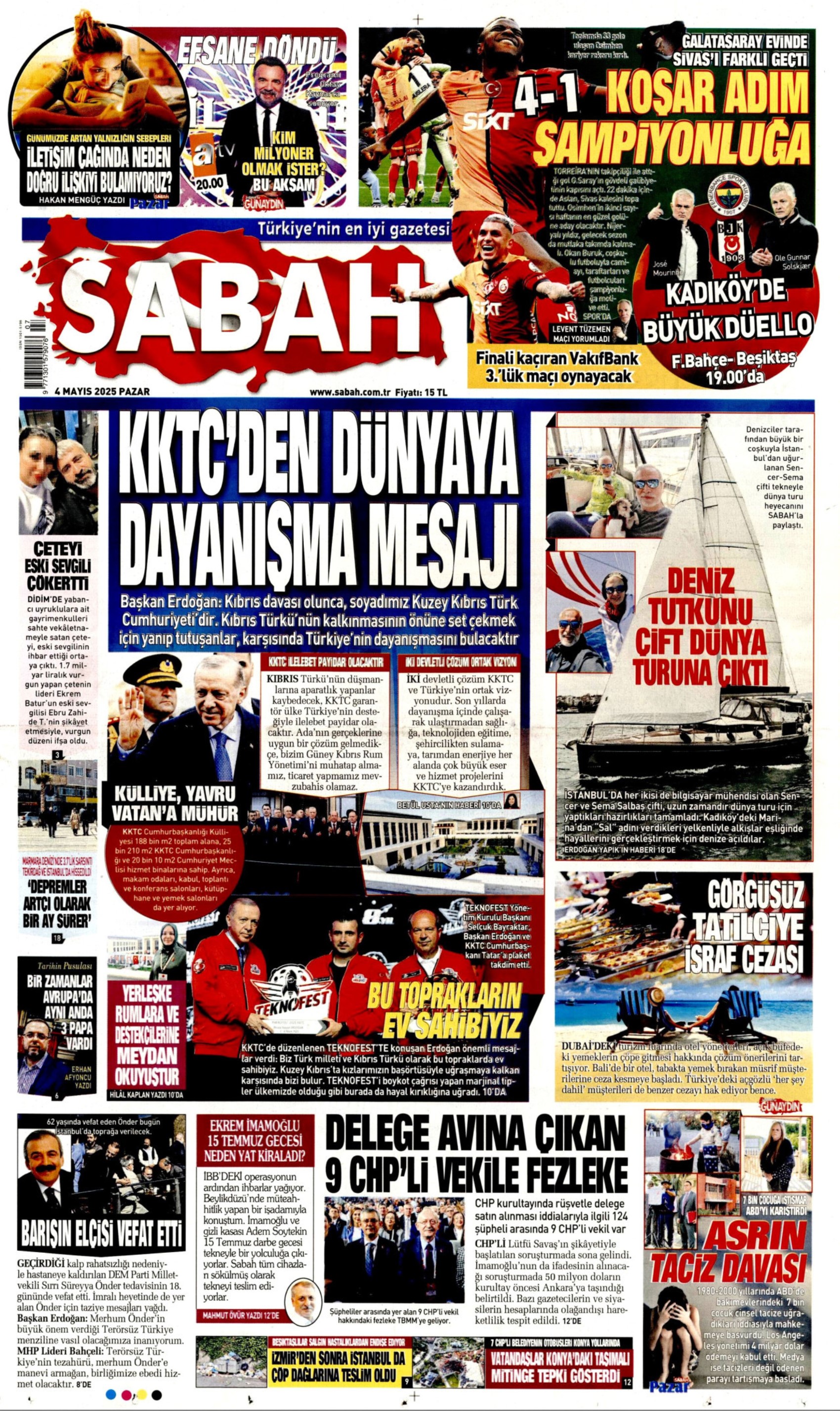 4 Mayıs 2025 gazete manşetleri: Sırrı Süreyya Önder hayatını kaybetti, gazeteler nasıl gördü?