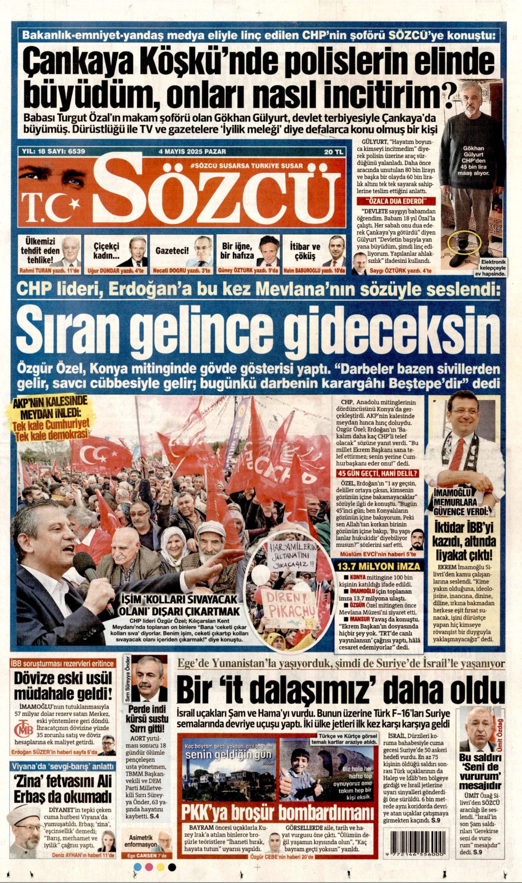 4 Mayıs 2025 gazete manşetleri: Sırrı Süreyya Önder hayatını kaybetti, gazeteler nasıl gördü?