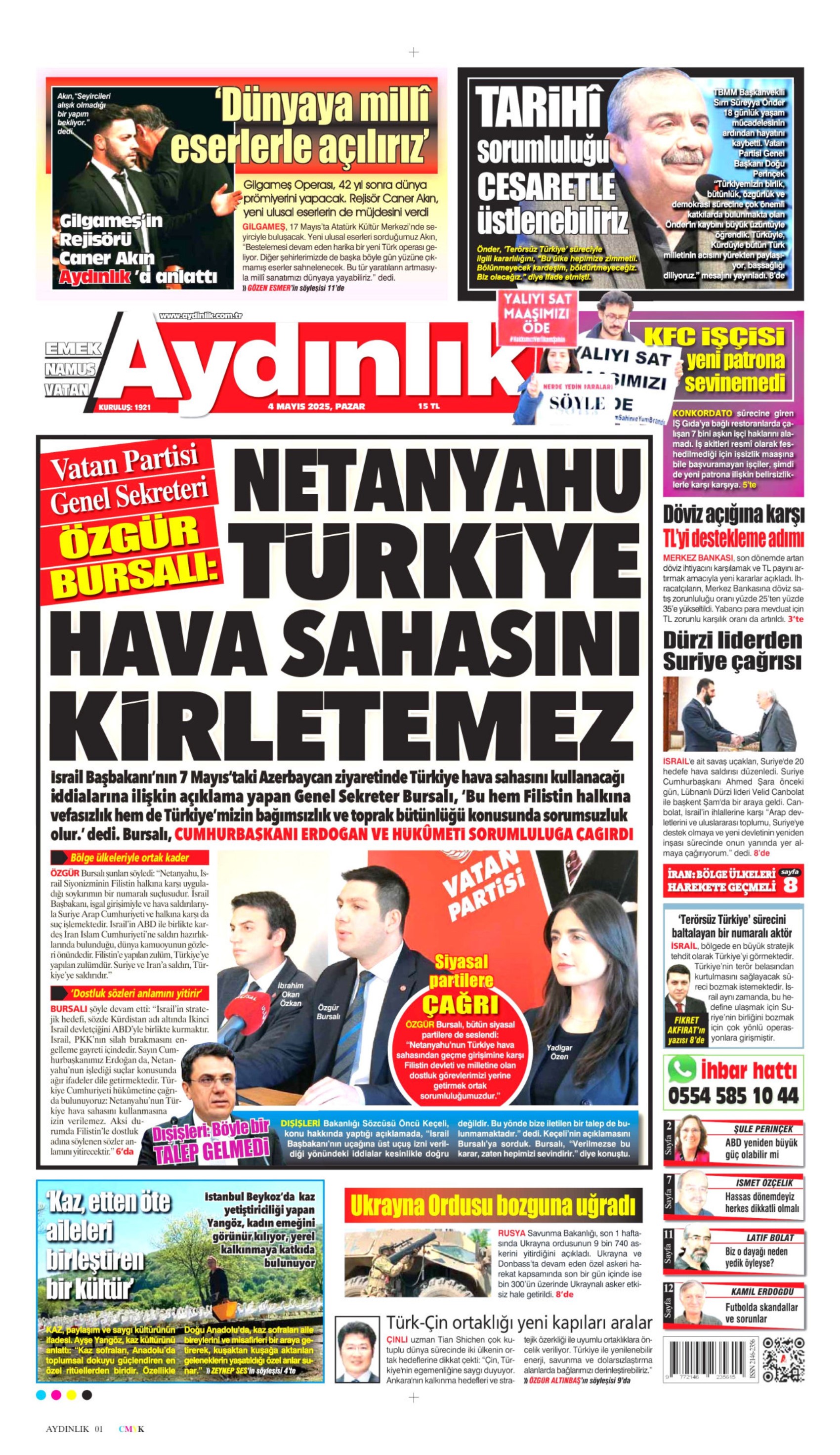 4 Mayıs 2025 gazete manşetleri: Sırrı Süreyya Önder hayatını kaybetti, gazeteler nasıl gördü?