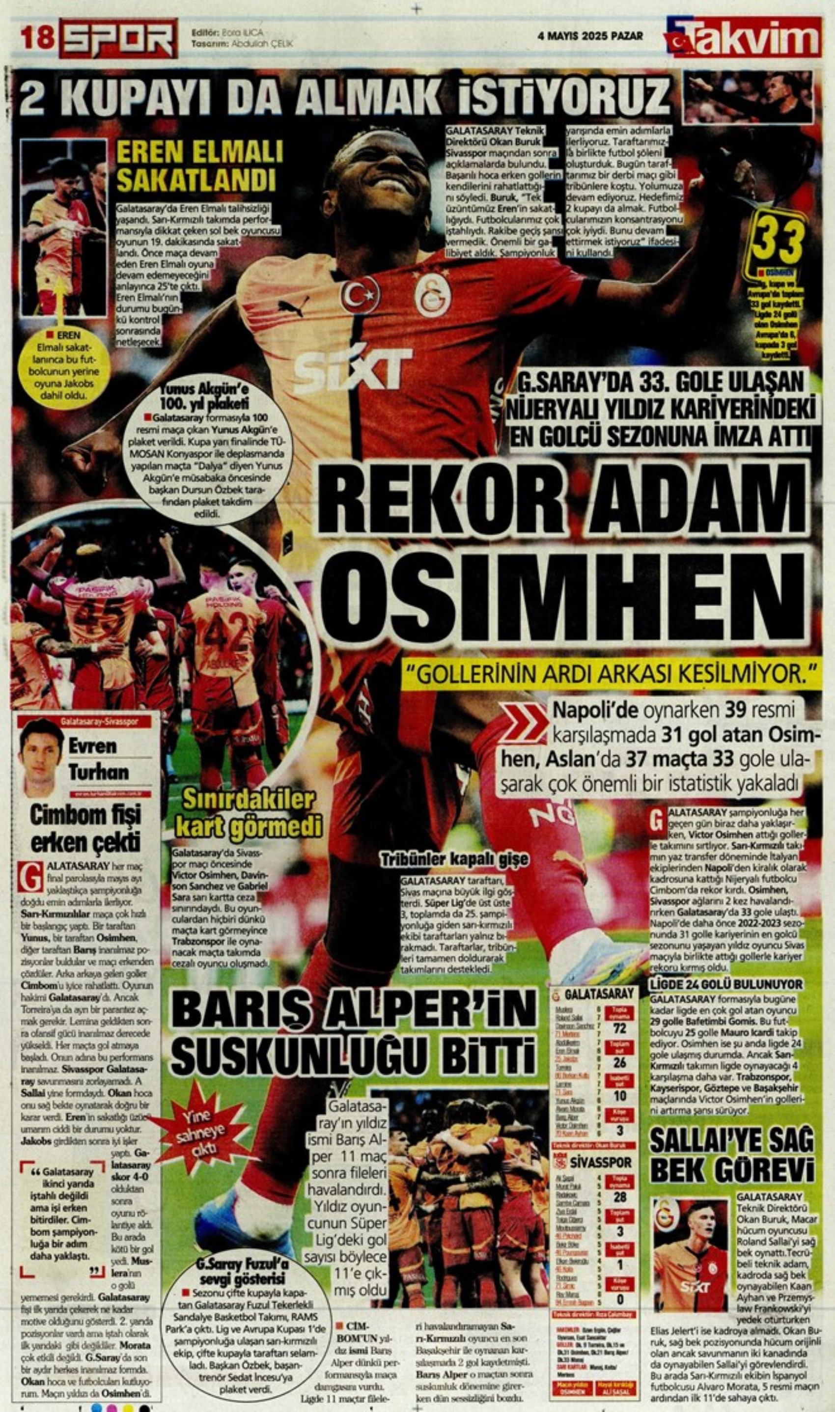 Galatasaray 5. yıldıza koşuyor... Rekor adam Osimhen: Kadıköy'de son dans