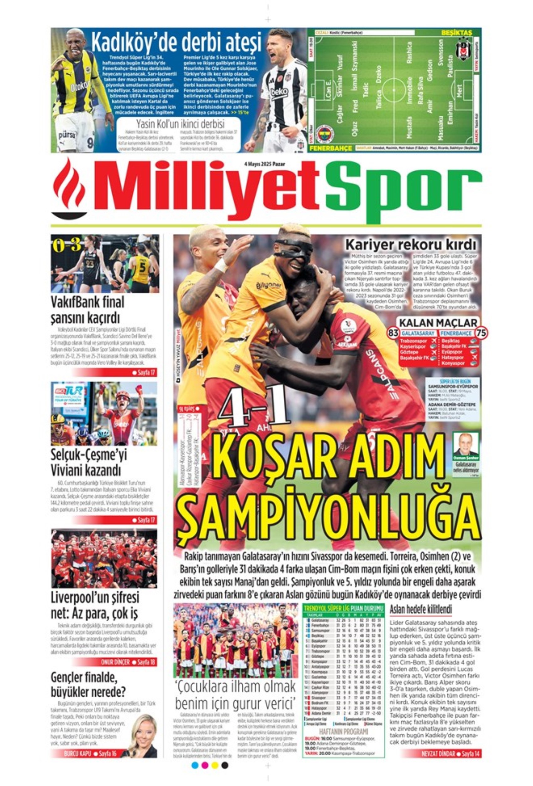 Galatasaray 5. yıldıza koşuyor... Rekor adam Osimhen: Kadıköy'de son dans