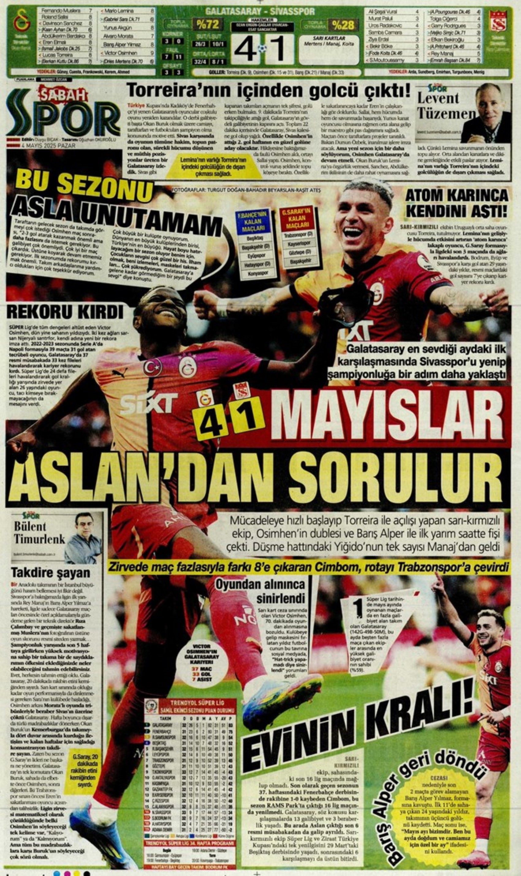 Galatasaray 5. yıldıza koşuyor... Rekor adam Osimhen: Kadıköy'de son dans