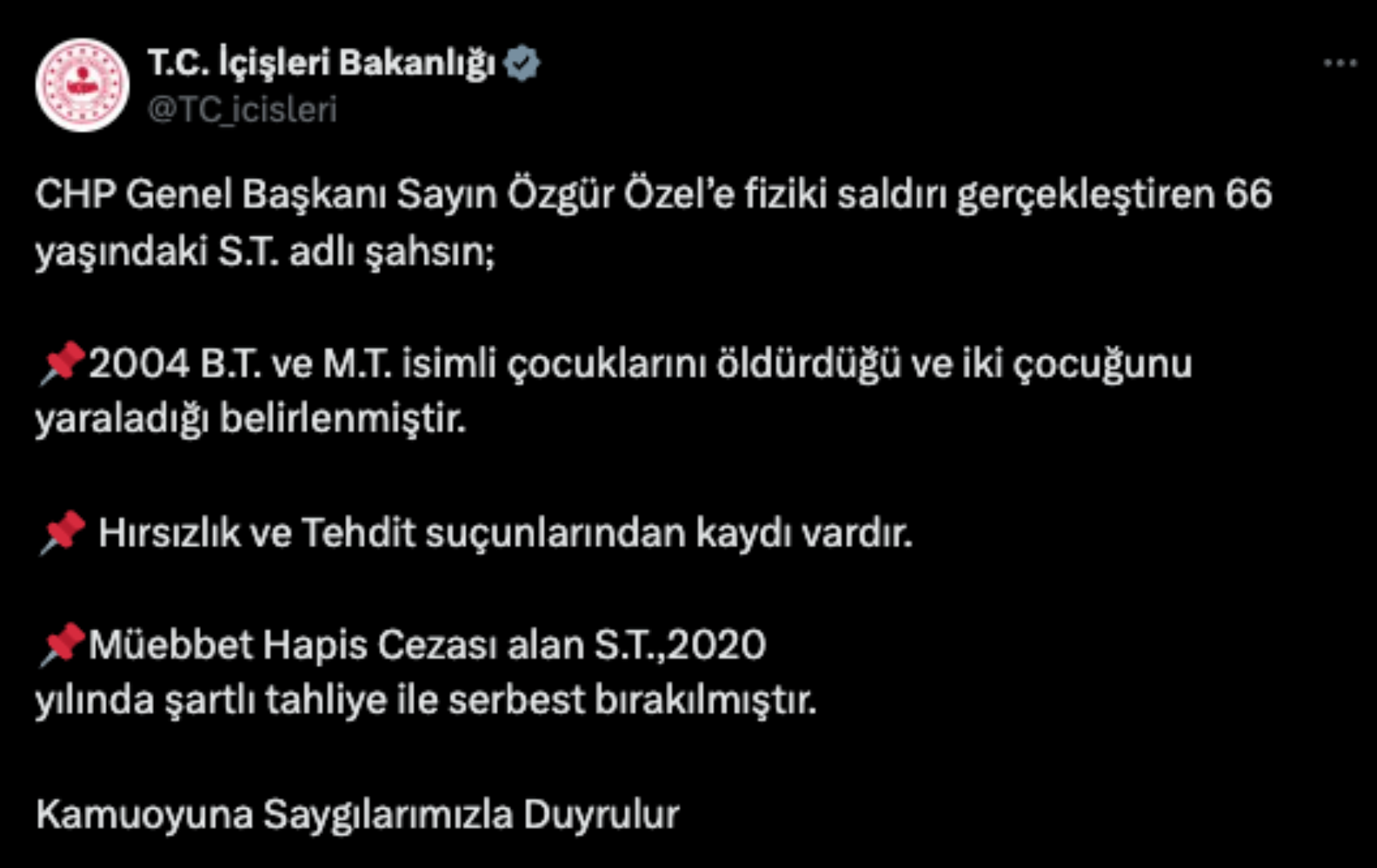 Özgür Özel'e saldıran Selçuk Tengioğlu'nun ilk ifadesi ortaya çıktı! 'CHP'den yemek kartı istedim, vermediler'