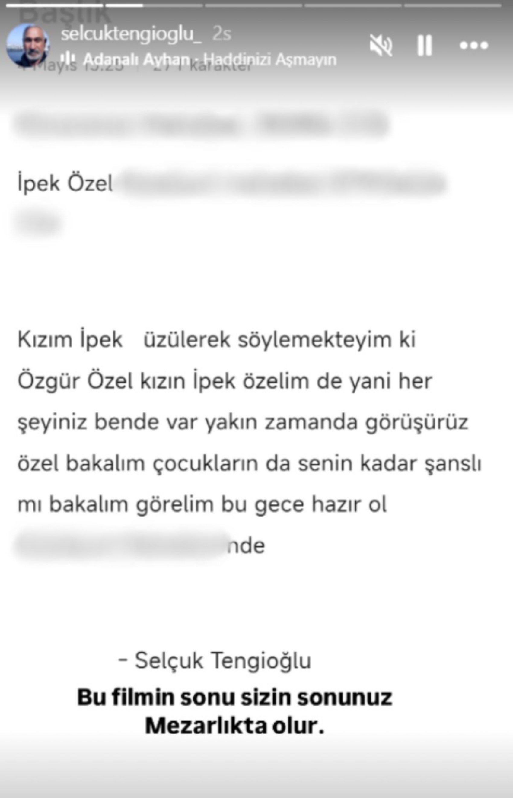 Özel'e yumruklu saldırı sonrası kızına ve ailesine tehdit! Ev adresi paylaşıldı