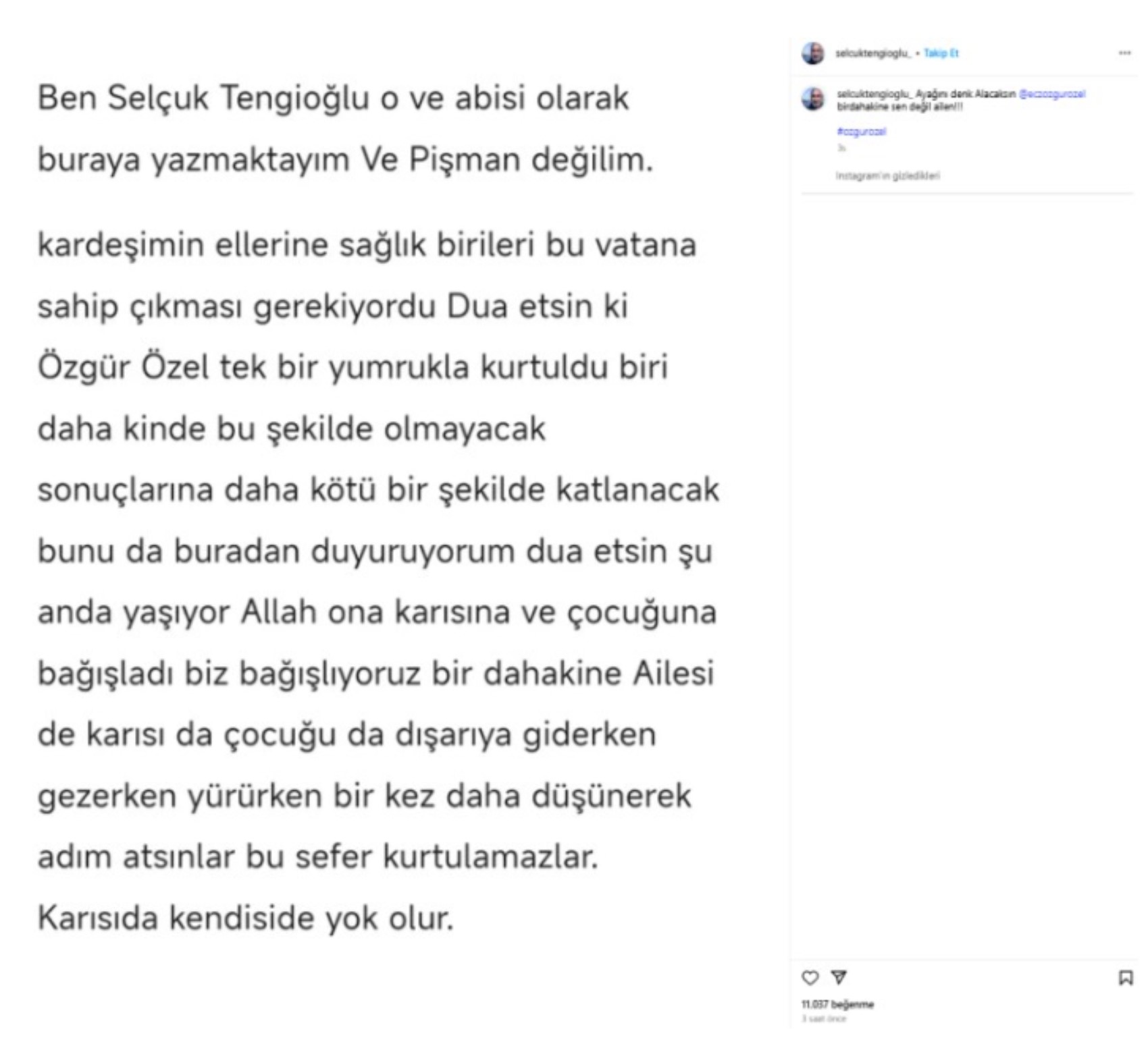 Özel'e yumruklu saldırı sonrası kızına ve ailesine tehdit! Ev adresi paylaşıldı