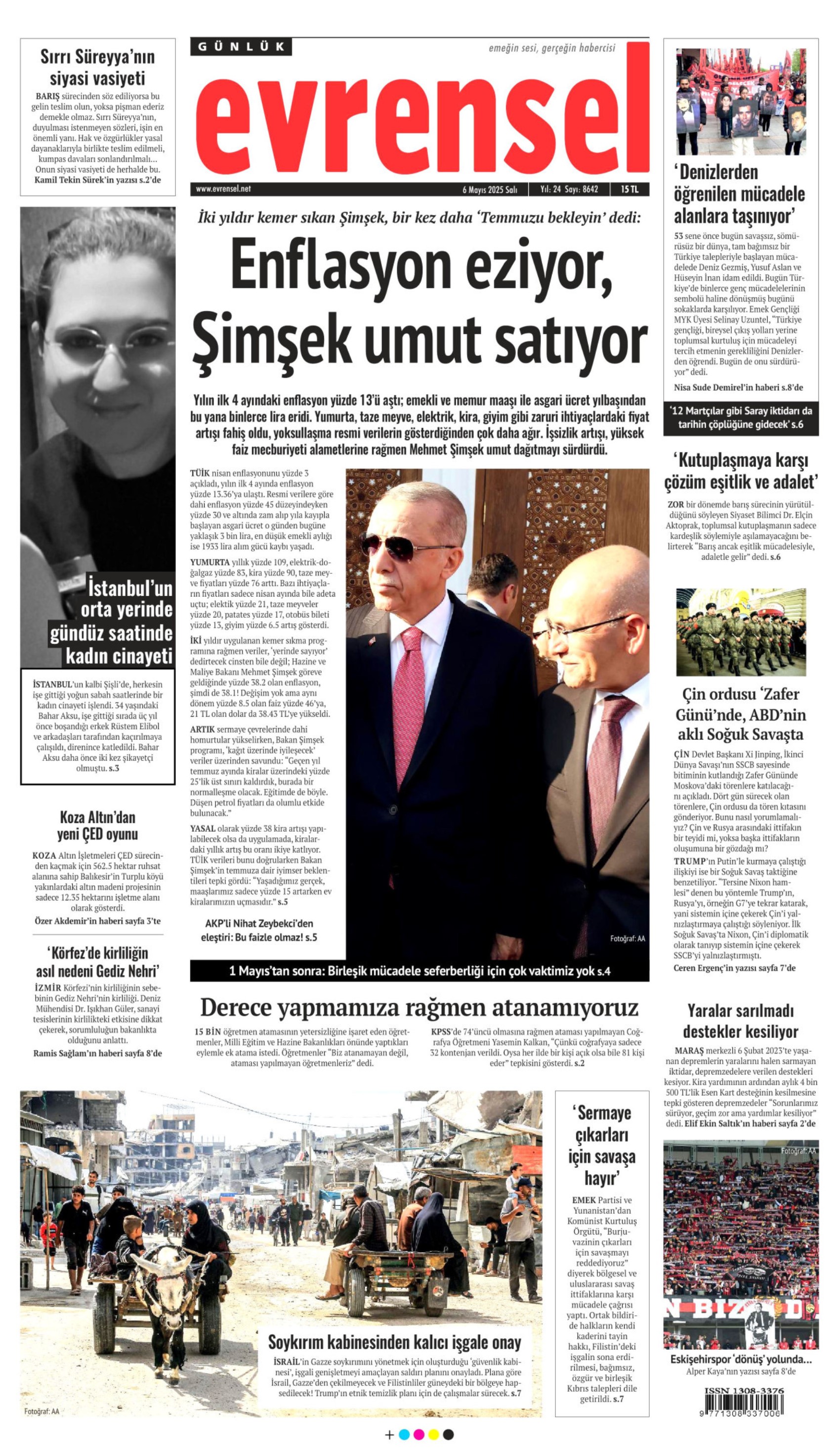 6 Mayıs 2025 gazete manşetleri
