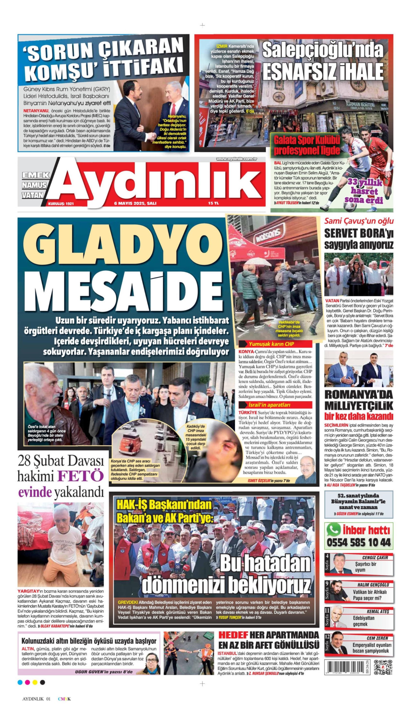 6 Mayıs 2025 gazete manşetleri